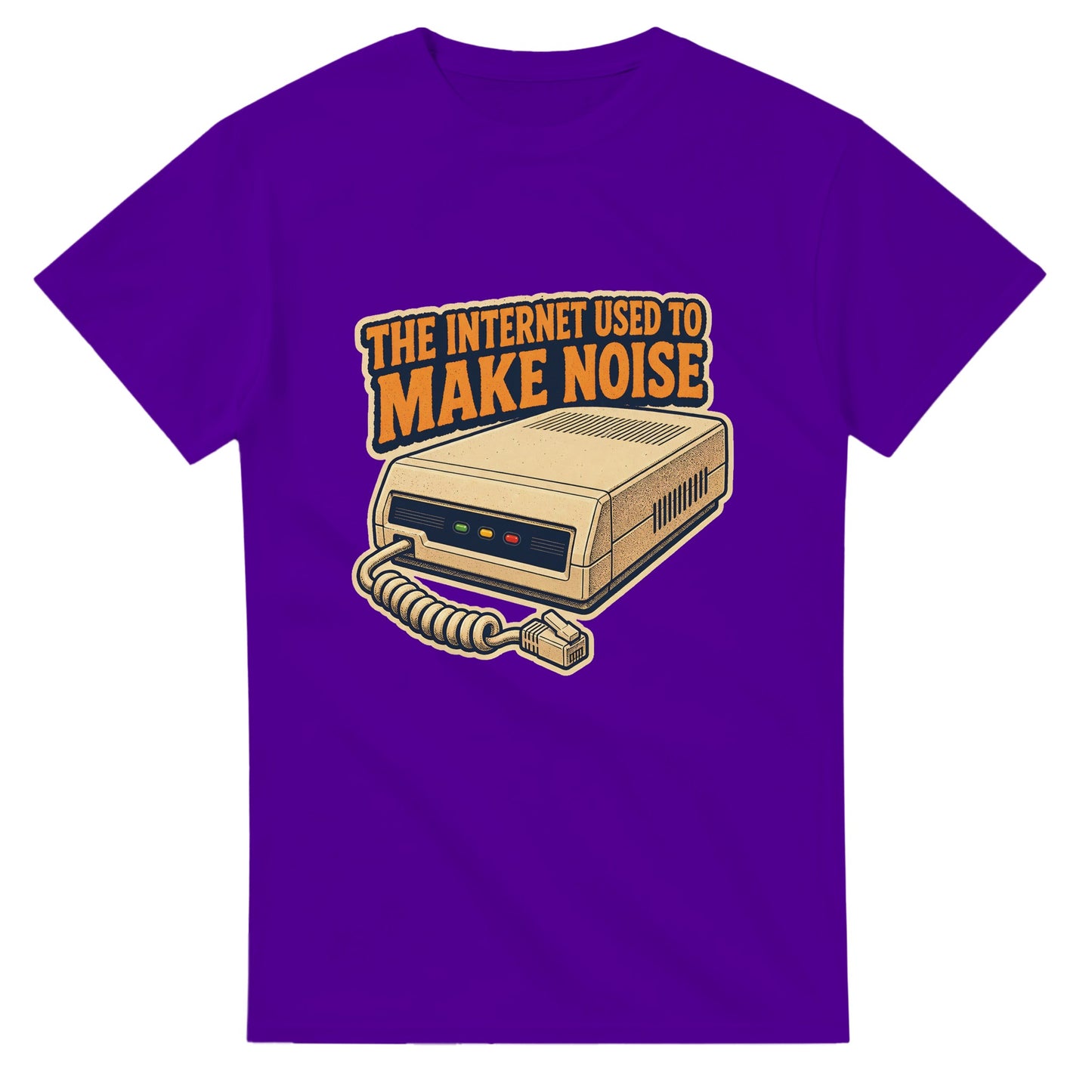 The Internet Used to Make Noise Retro Tech Graphic T-shirt — product view 16