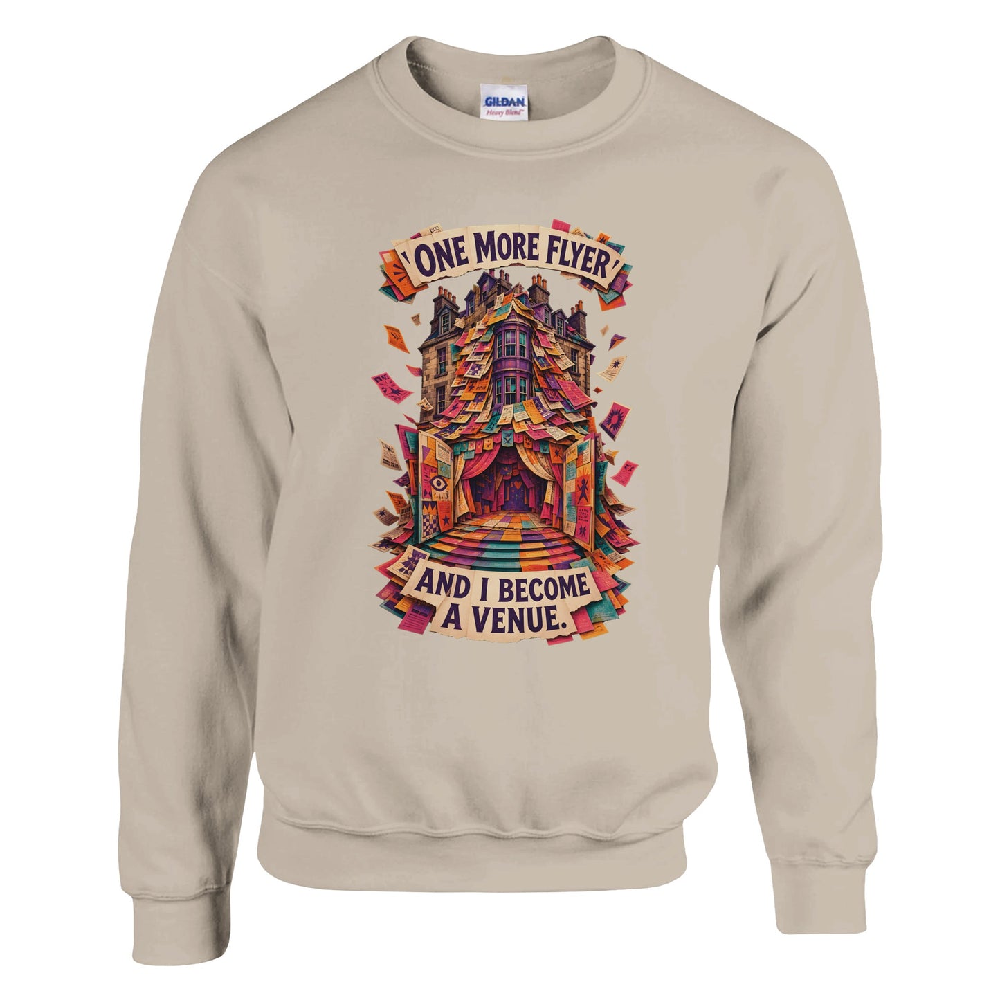 One More Flyer and I Become a Venue Sweatshirt — product view 2