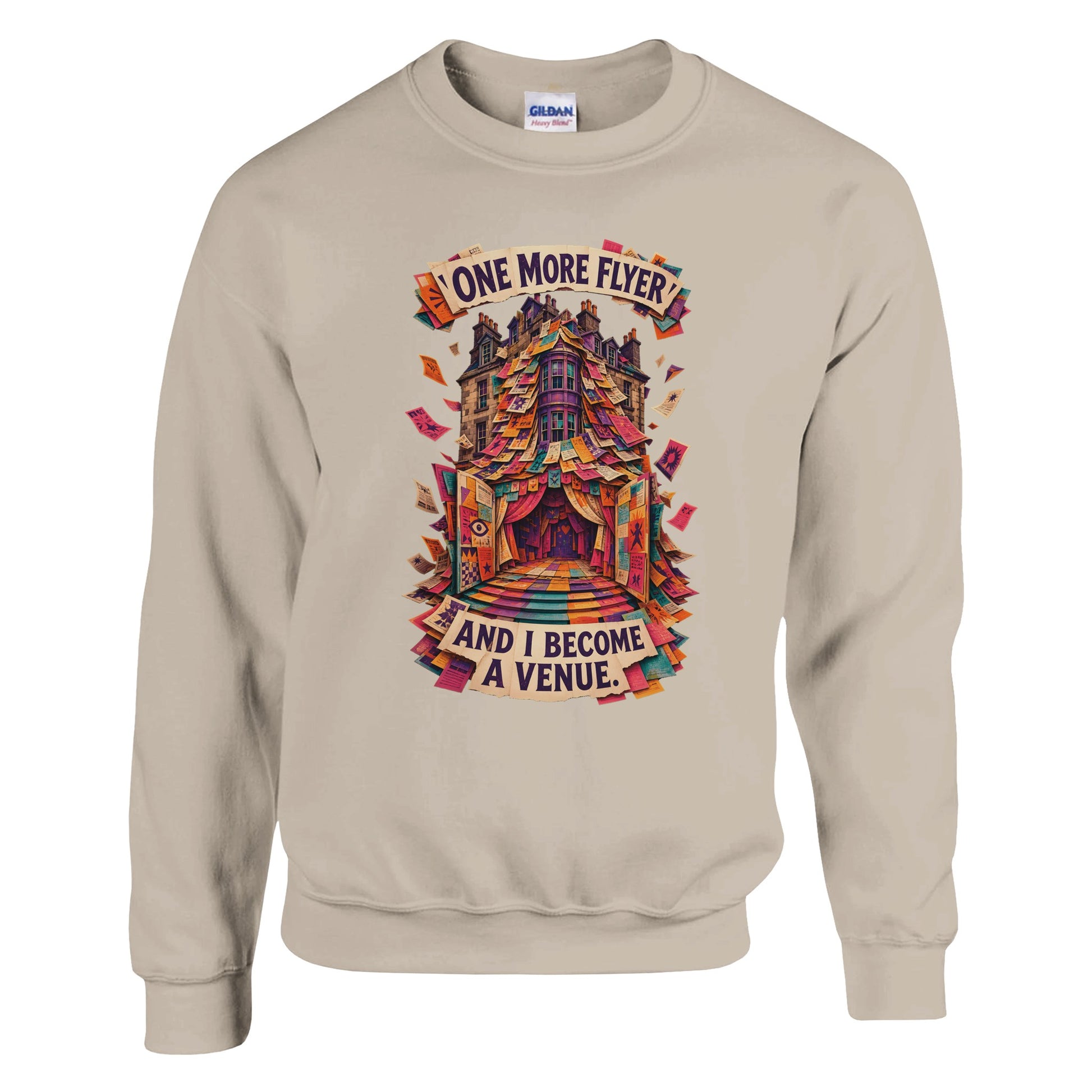 One More Flyer and I Become a Venue Sweatshirt — product view 2