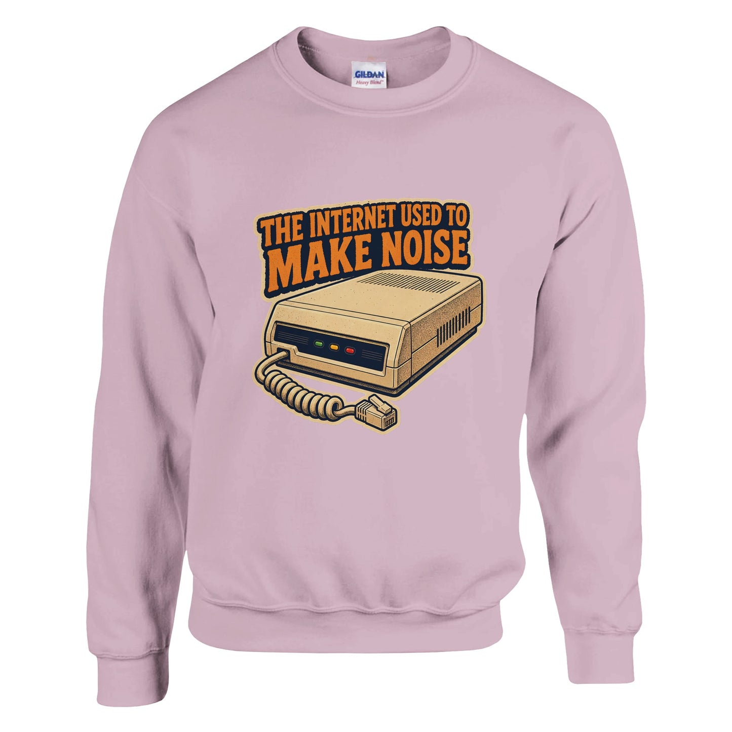 The Internet Used to Make Noise Retro Tech Graphic Sweatshirt — product view 5