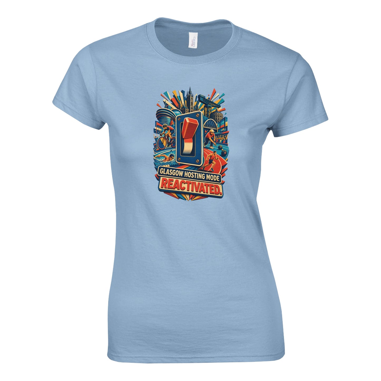 Glasgow Hosting Mode — Reactivated Women's T-shirt — product view 3