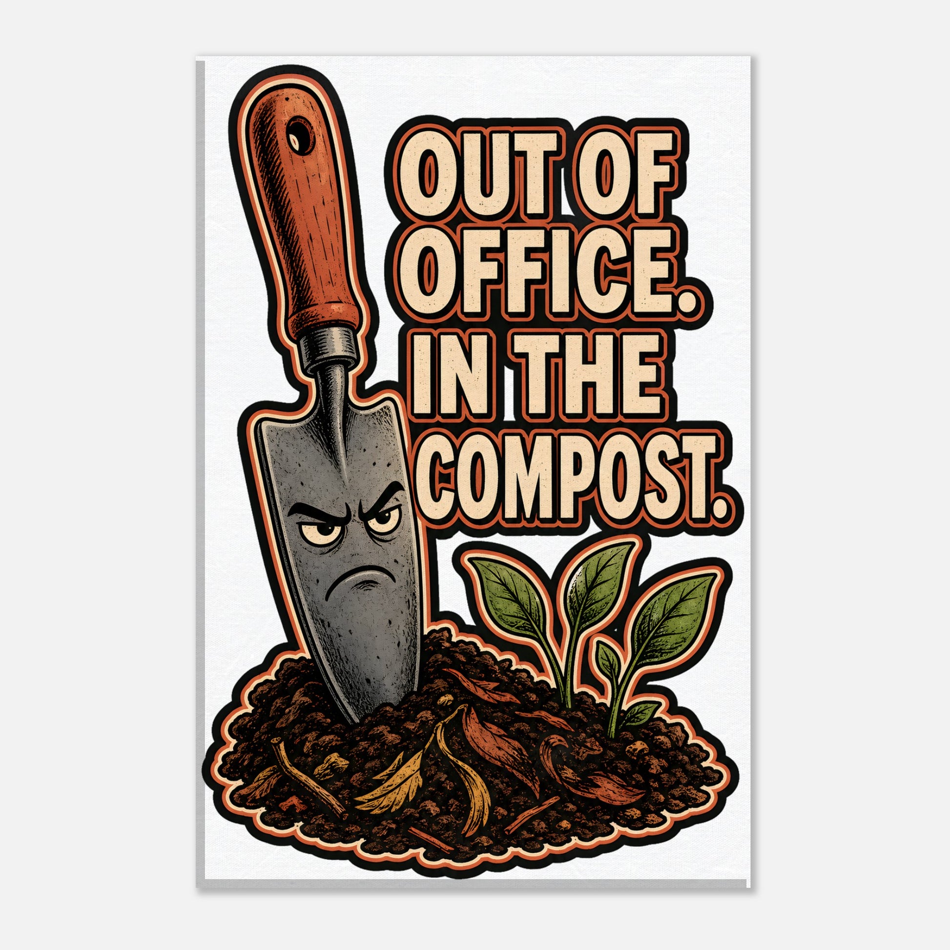 Out of Office, In the Compost Canvas — product view 1