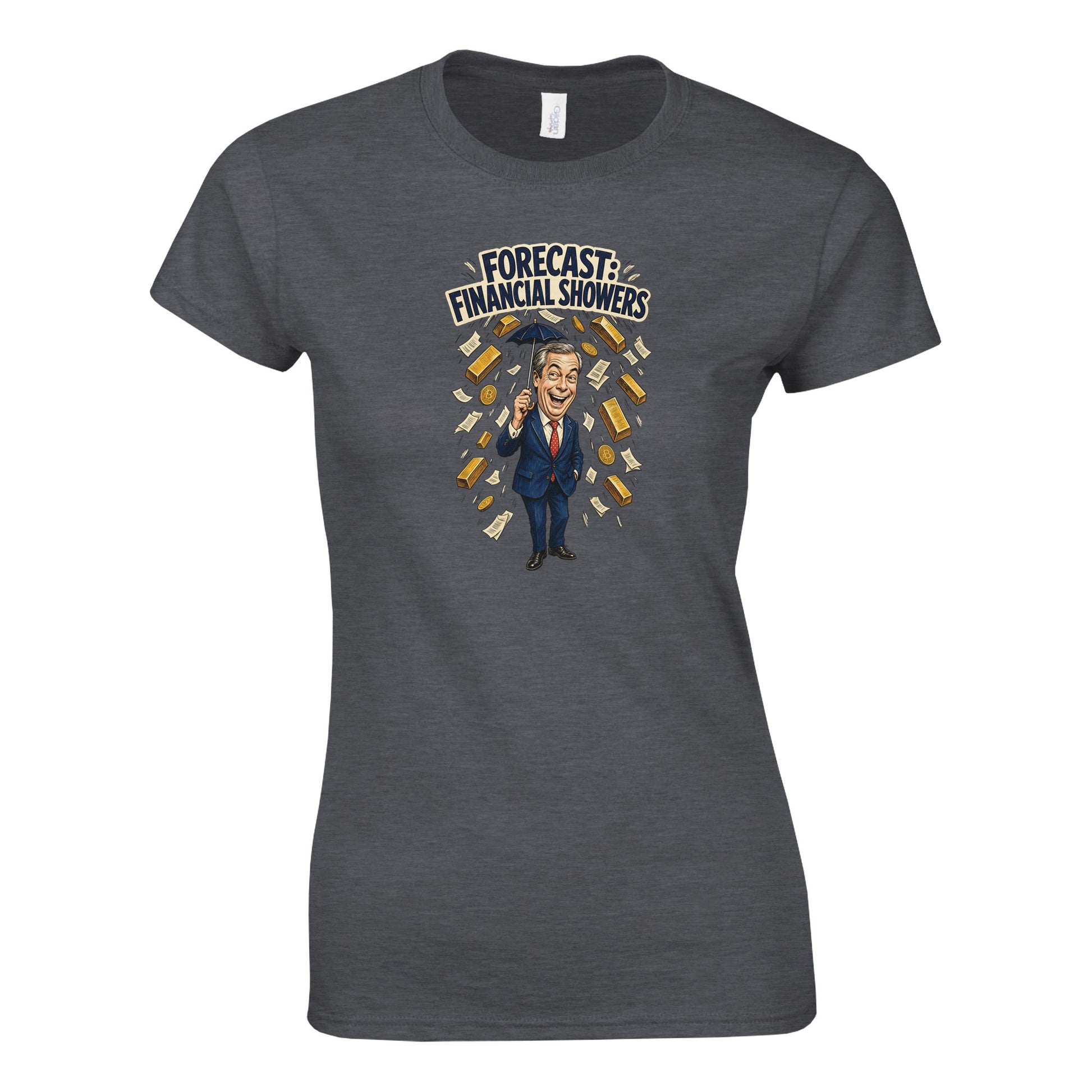 Forecast: Financial Showers Women's T-shirt — product view 4