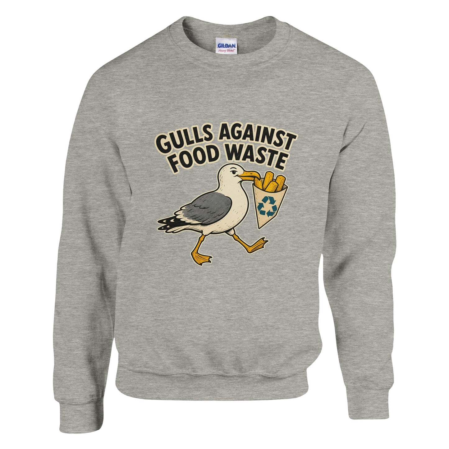 Gulls Against Food Waste Graphic Sweatshirt — product view 16