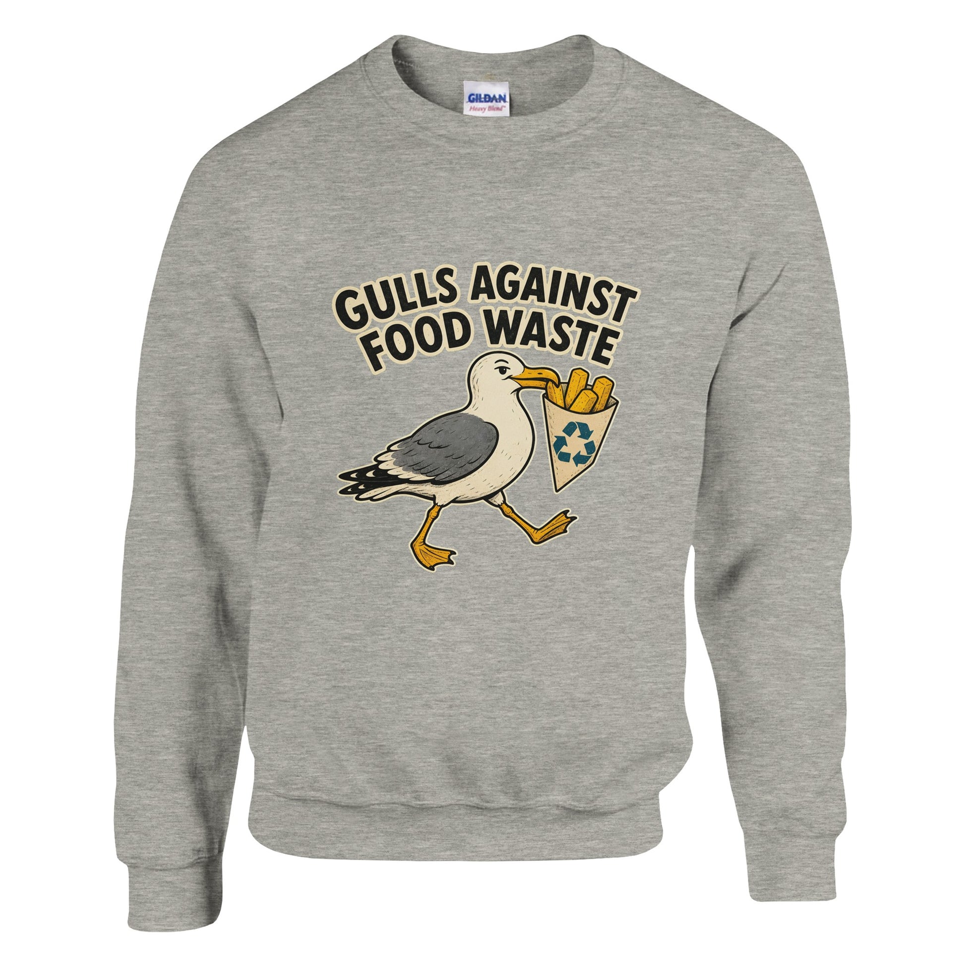 Gulls Against Food Waste Graphic Sweatshirt — product view 16