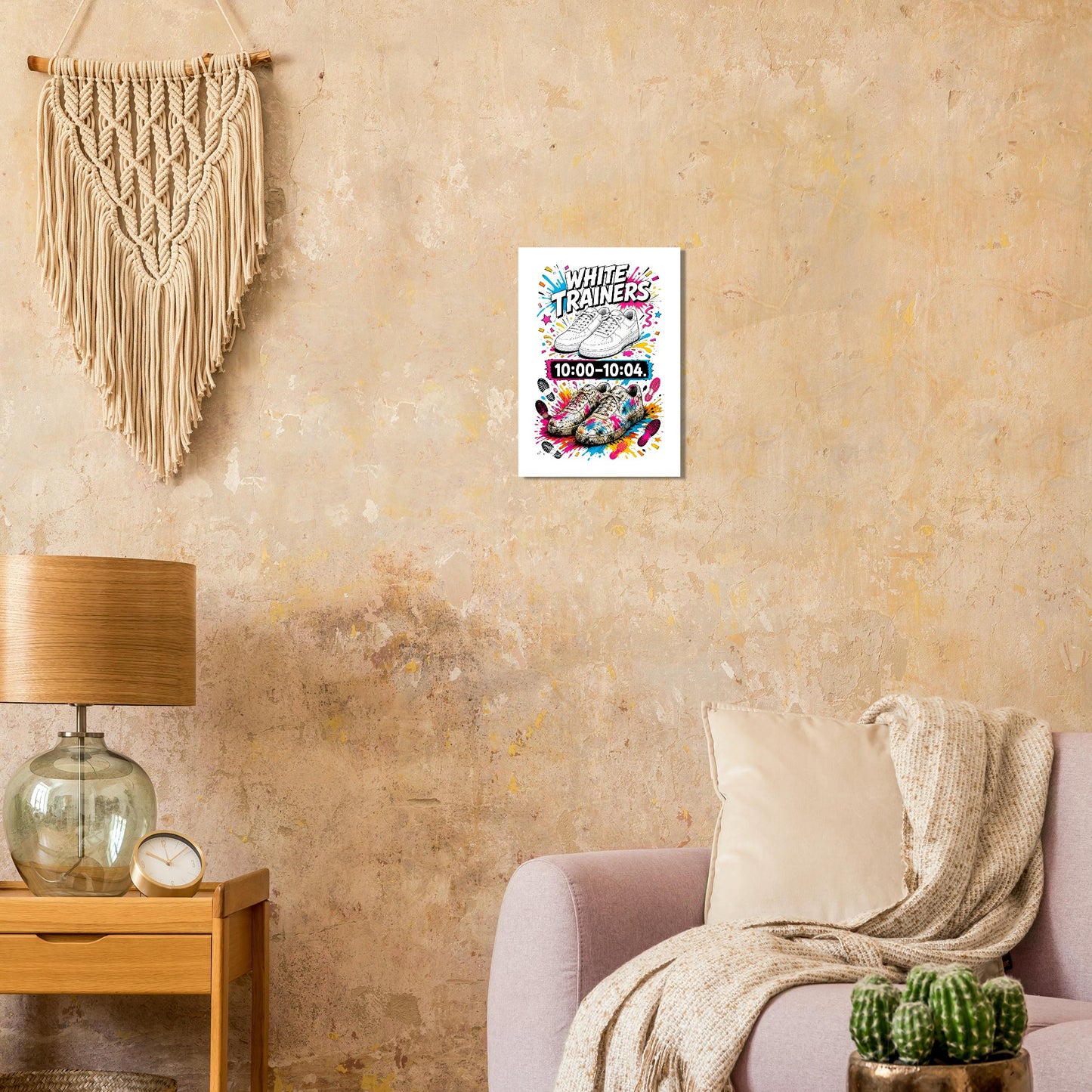 White Trainers: 10:00–10:04 Poster — product view 9
