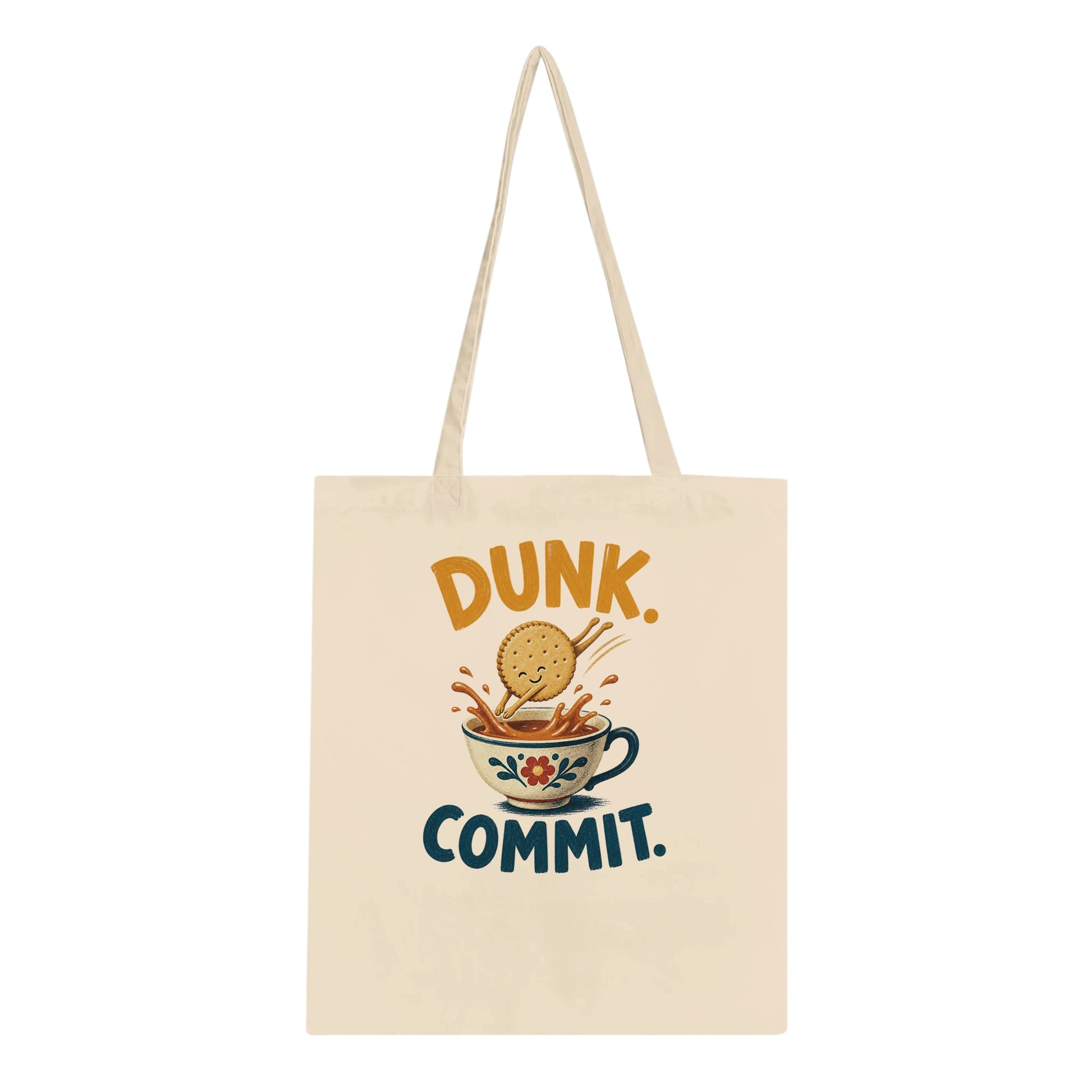 Dunk. Commit. Tea Biscuit Graphic Tote Bag — product view 2
