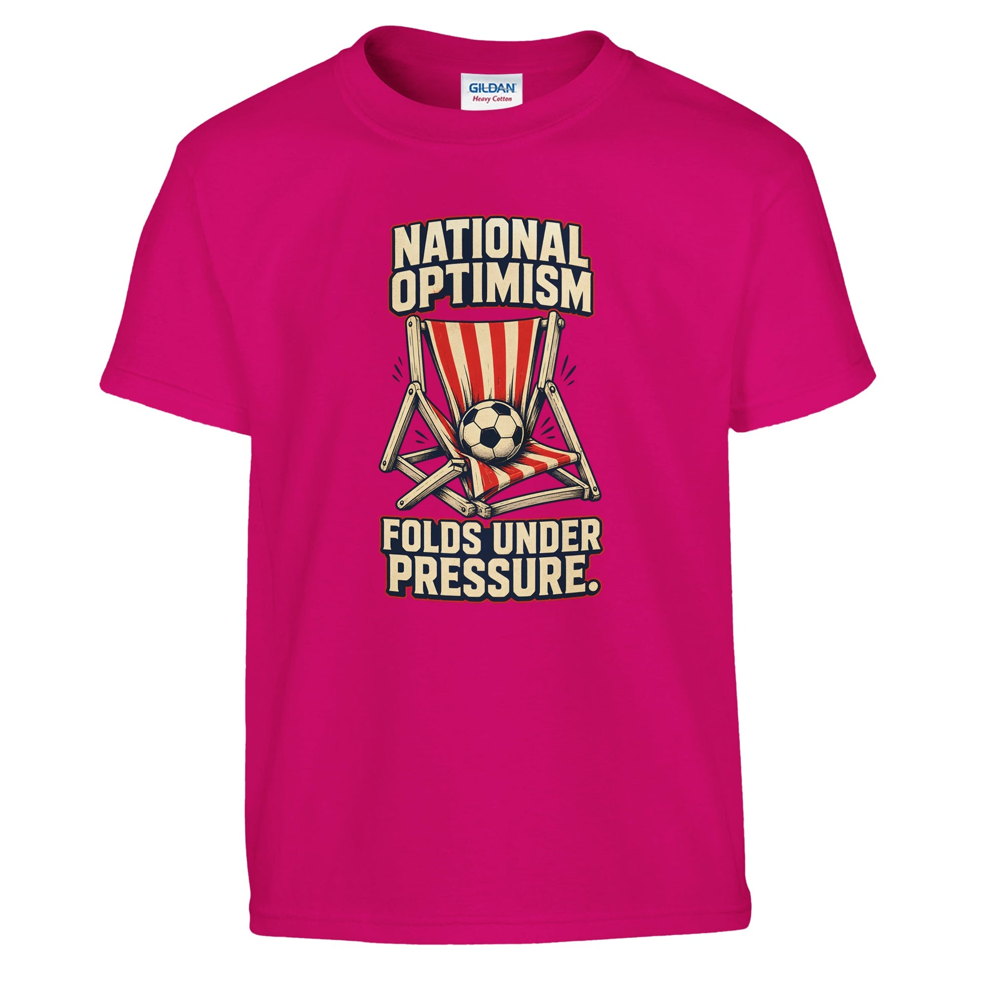 National Optimism Folds Under Pressure Football Kids' T-shirt — product view 11