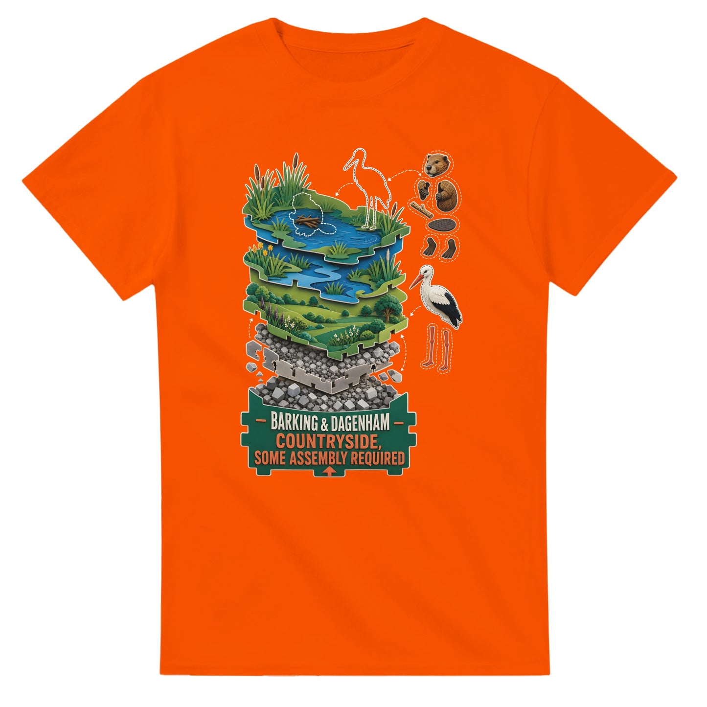 Barking & Dagenham Countryside T-shirt — product view 7