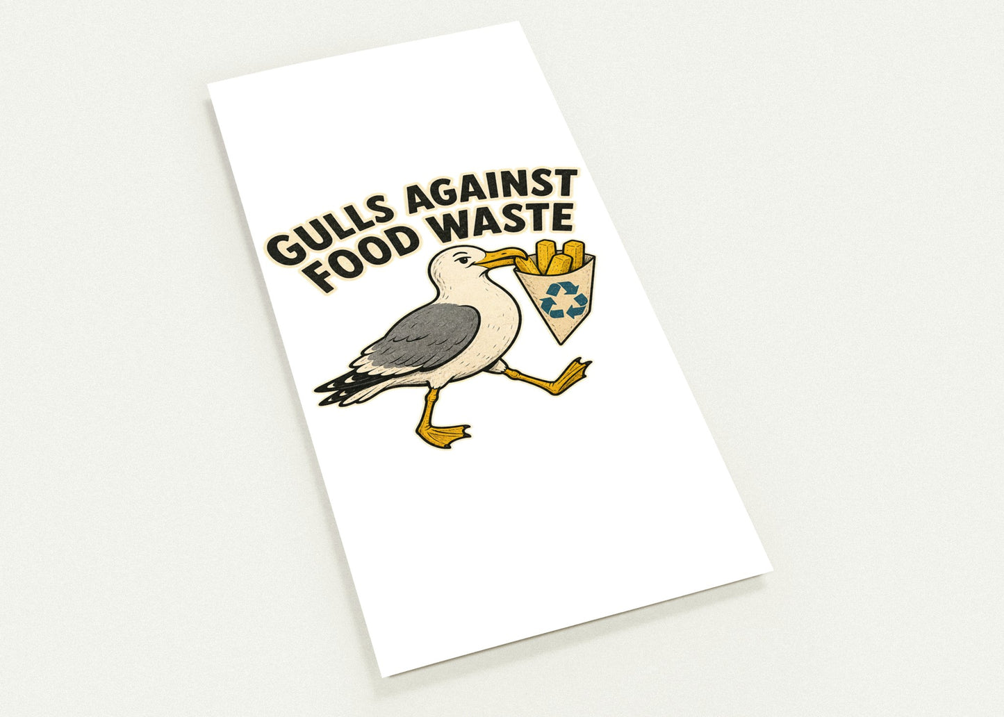 Gulls Against Food Waste Graphic Postcard Pack — product view 2