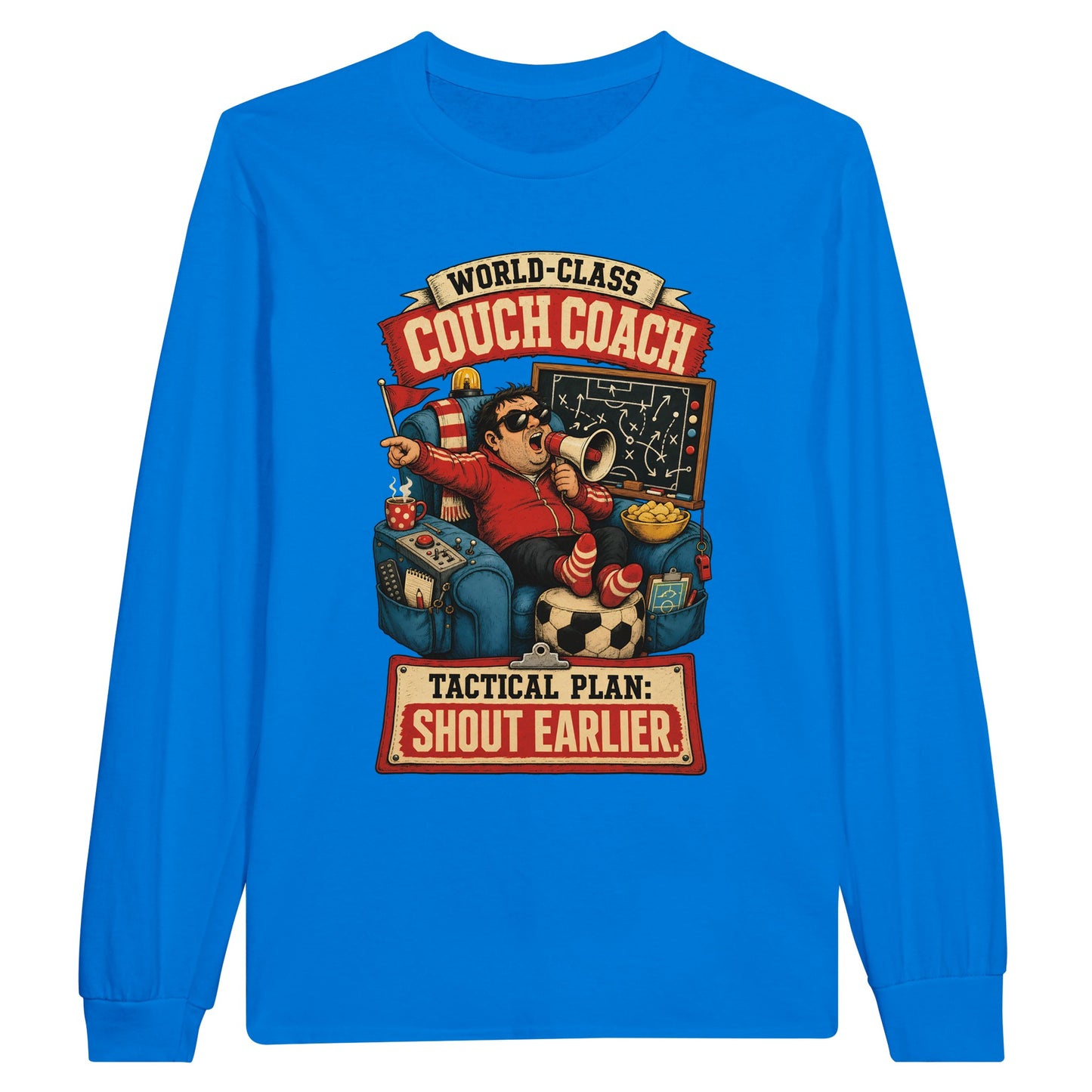 World-Class Couch Coach Long-Sleeve T-shirt — product view 3