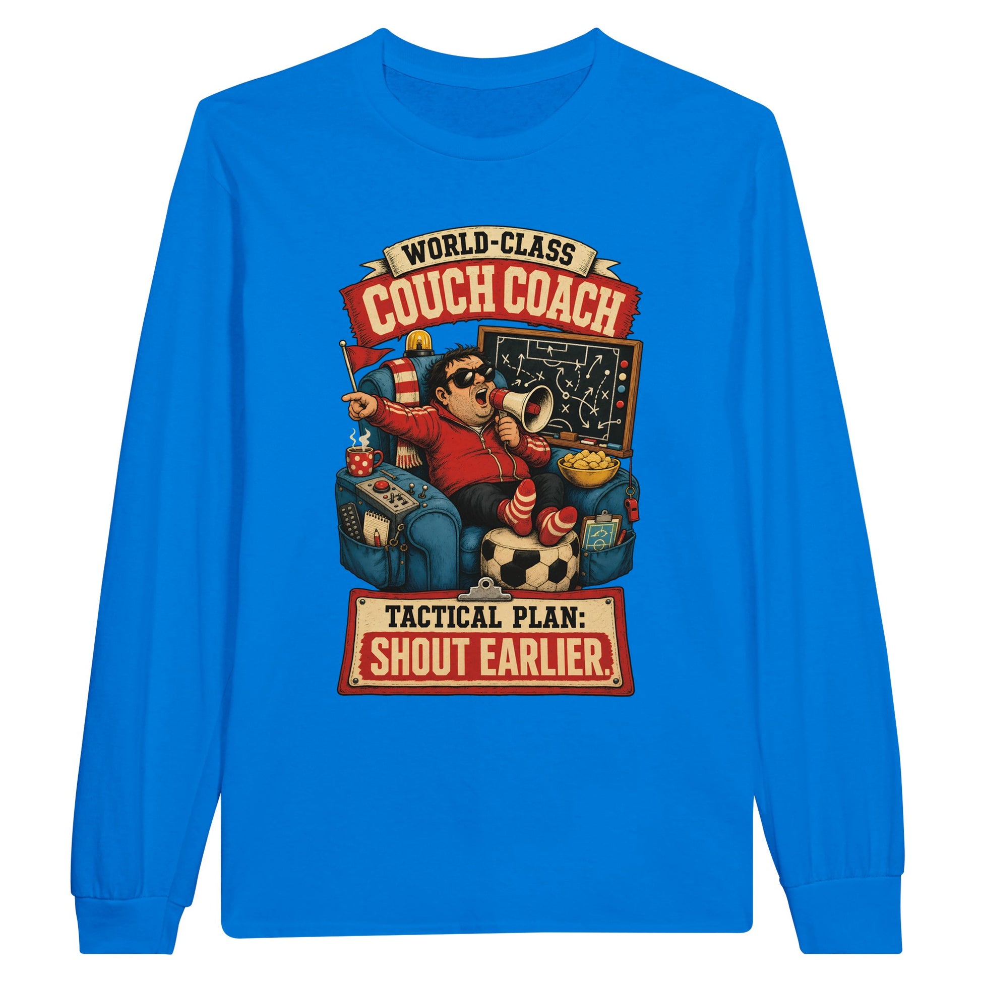 World-Class Couch Coach Long-Sleeve T-shirt — product view 3