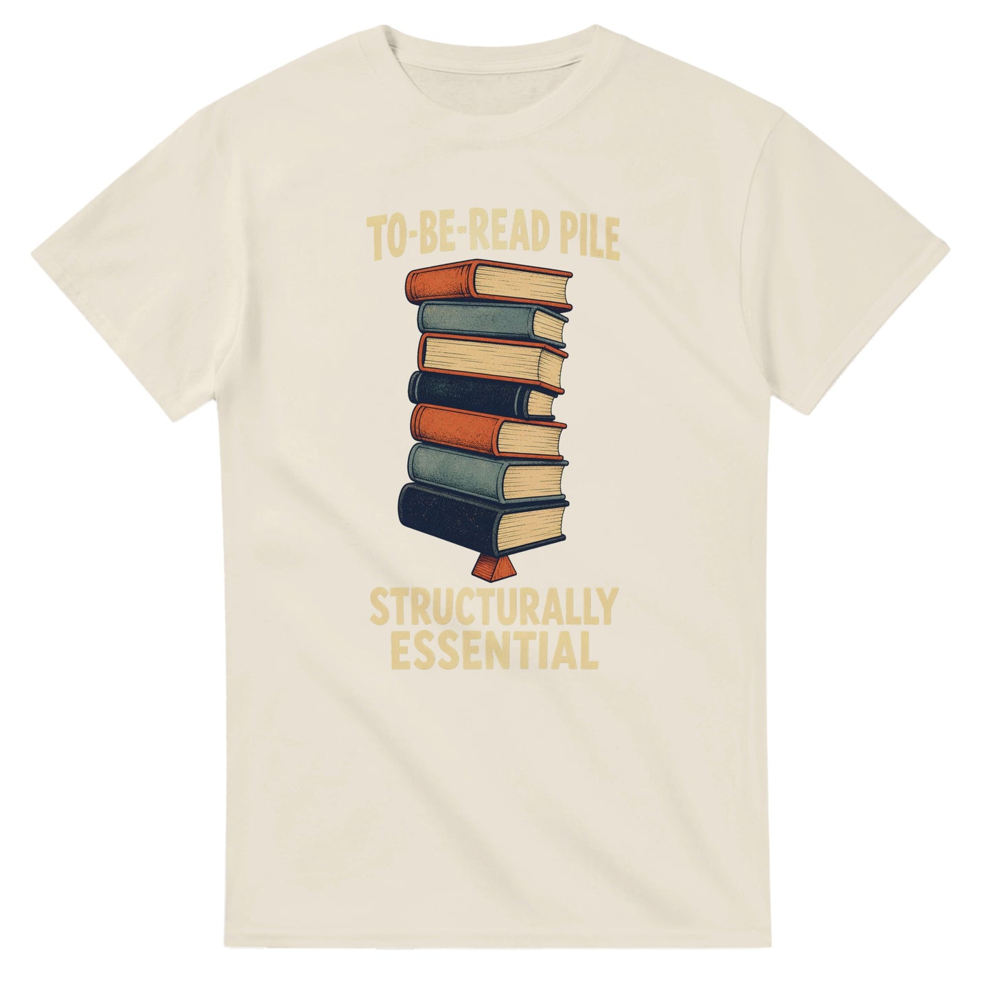 To-Be-Read Pile: Structurally Essential Book Graphic T-shirt — product view 8