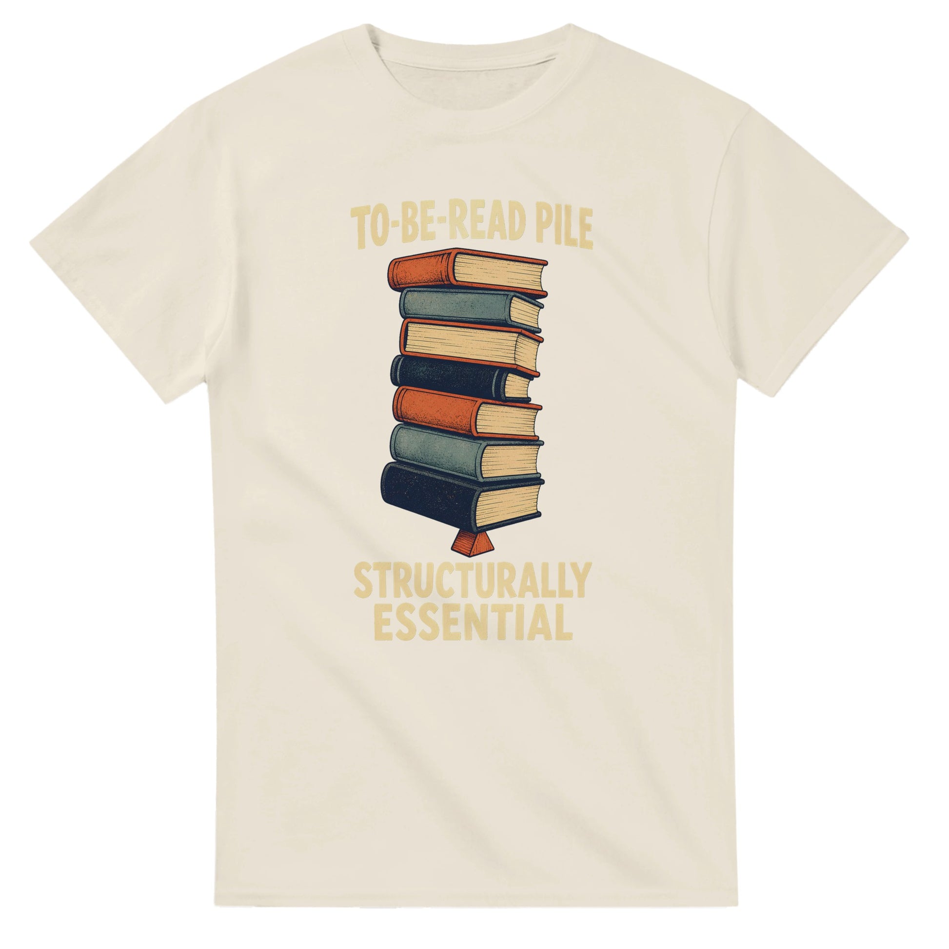 To-Be-Read Pile: Structurally Essential Book Graphic T-shirt — product view 8