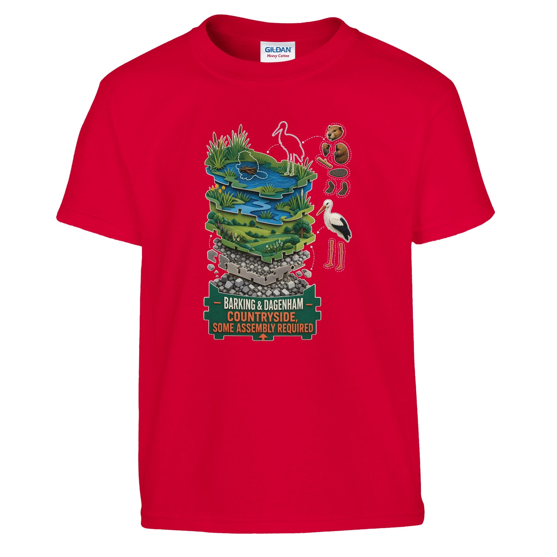 Barking & Dagenham Countryside Kids' T-shirt — product view 5