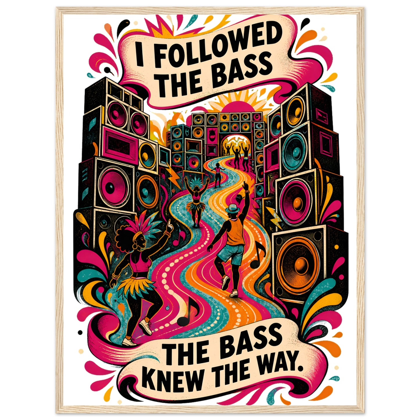 I Followed the Bass Framed Wall Art — product view 8