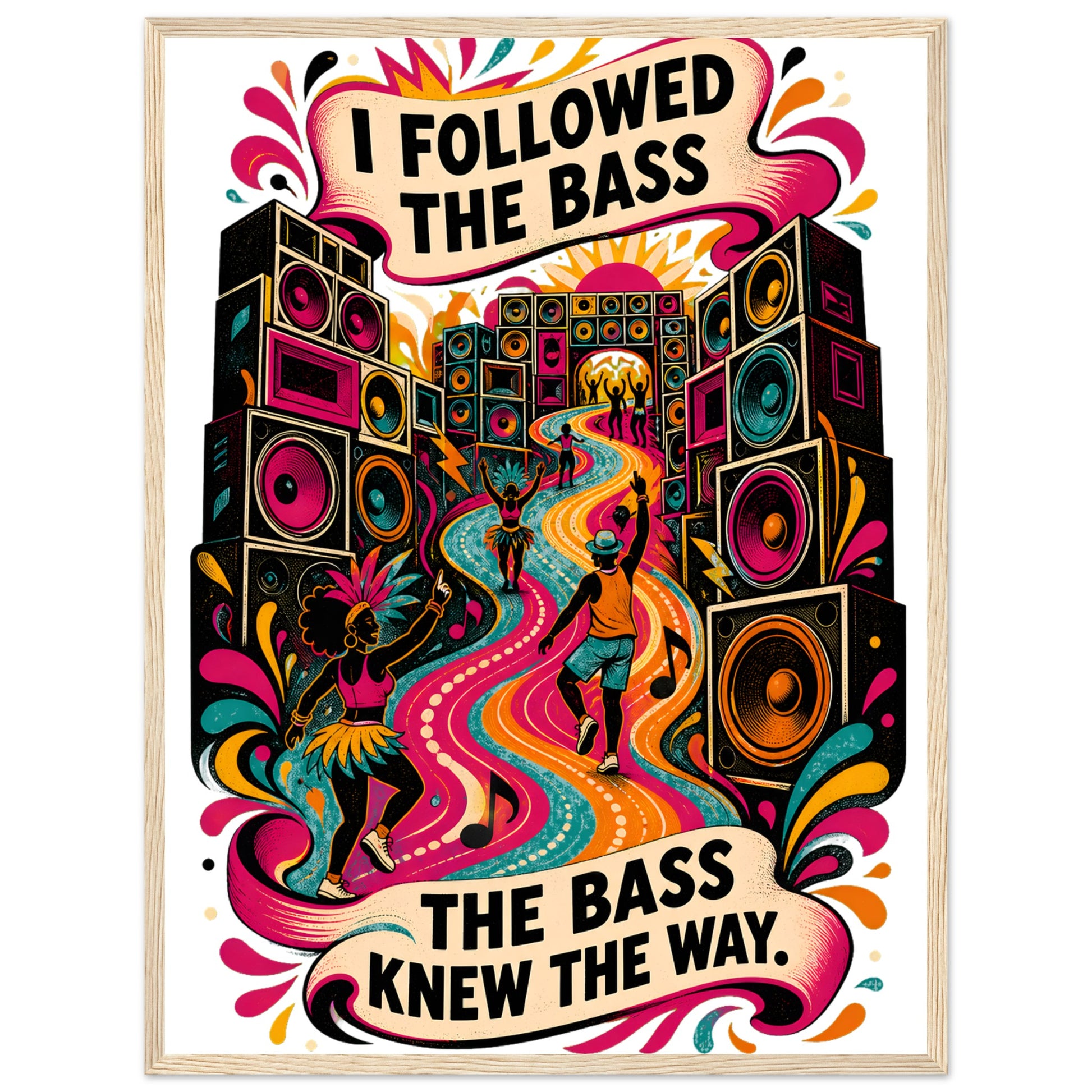 I Followed the Bass Framed Wall Art — product view 8