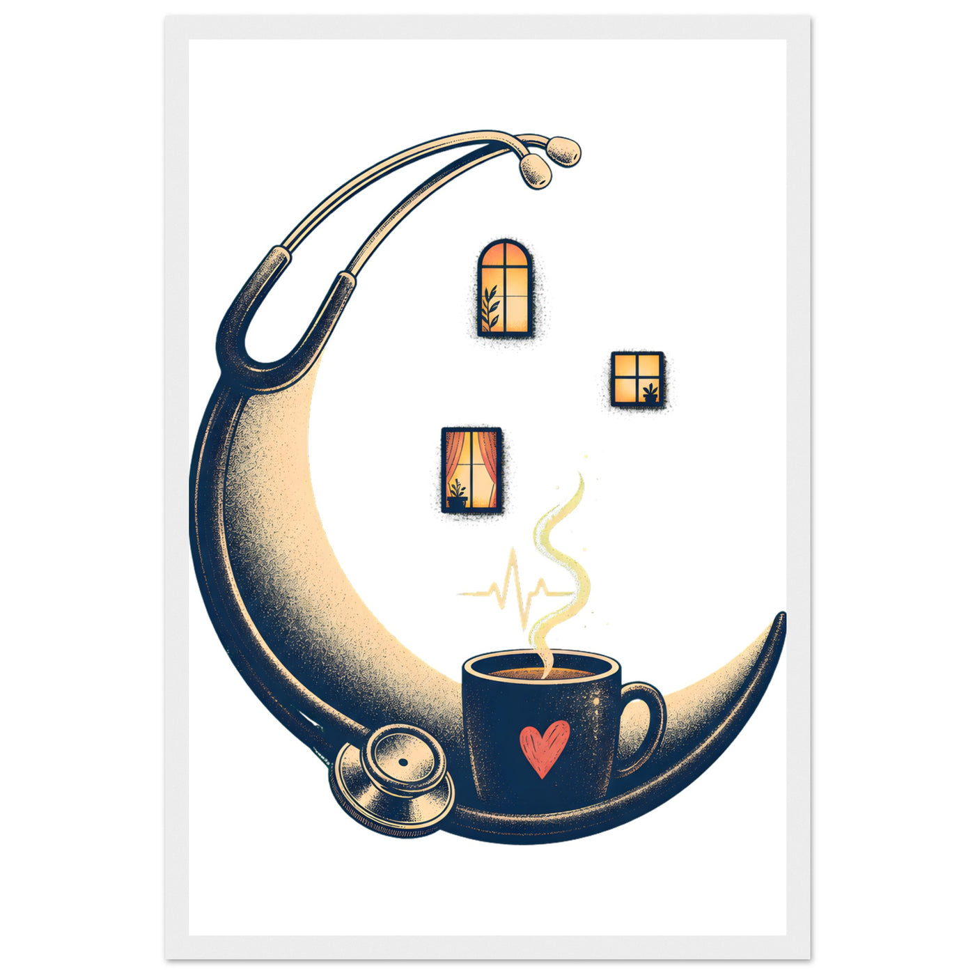 Night Shift Light Framed Wall Art