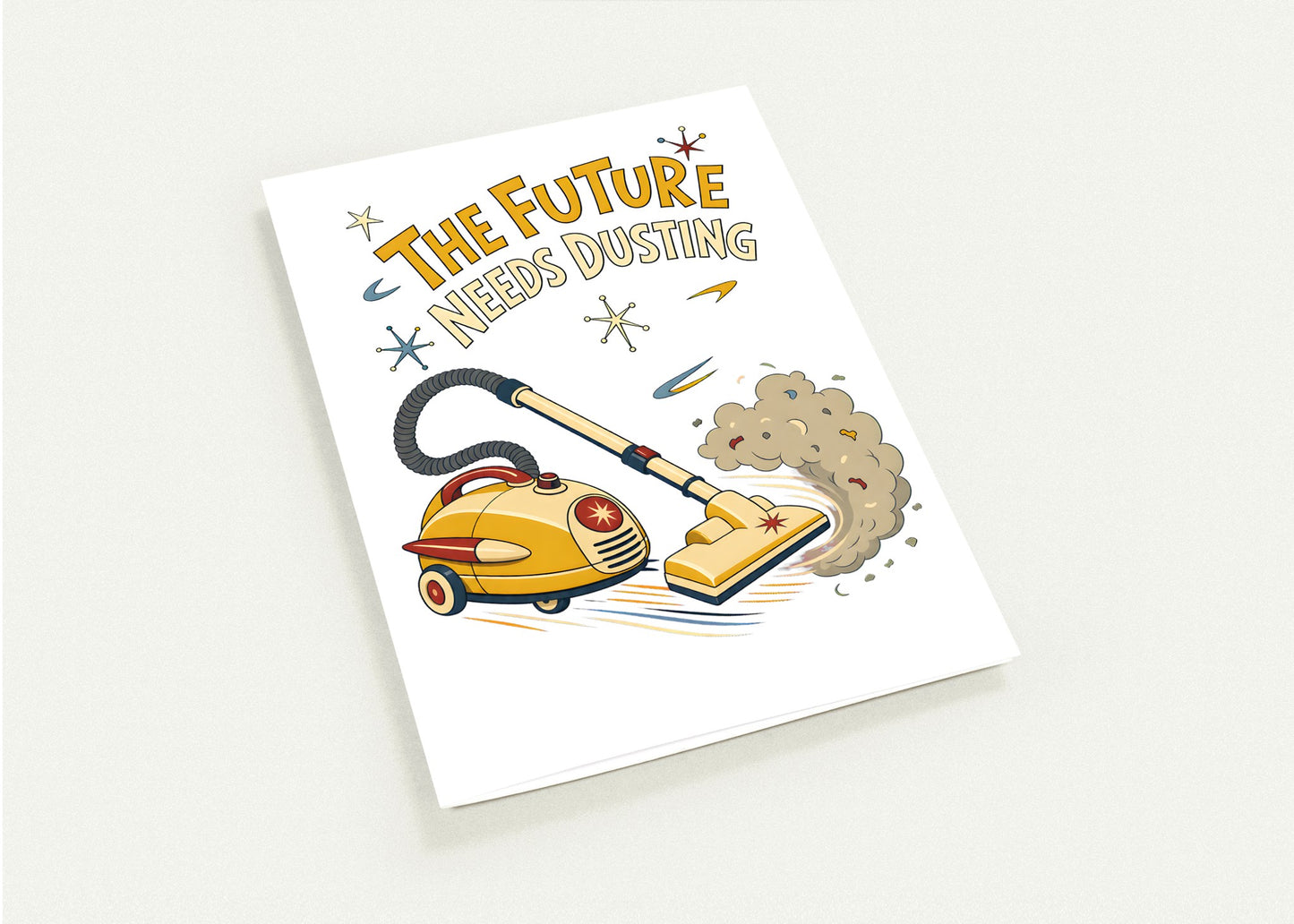 The Future Needs Dusting Greeting Card Pack — product view 4