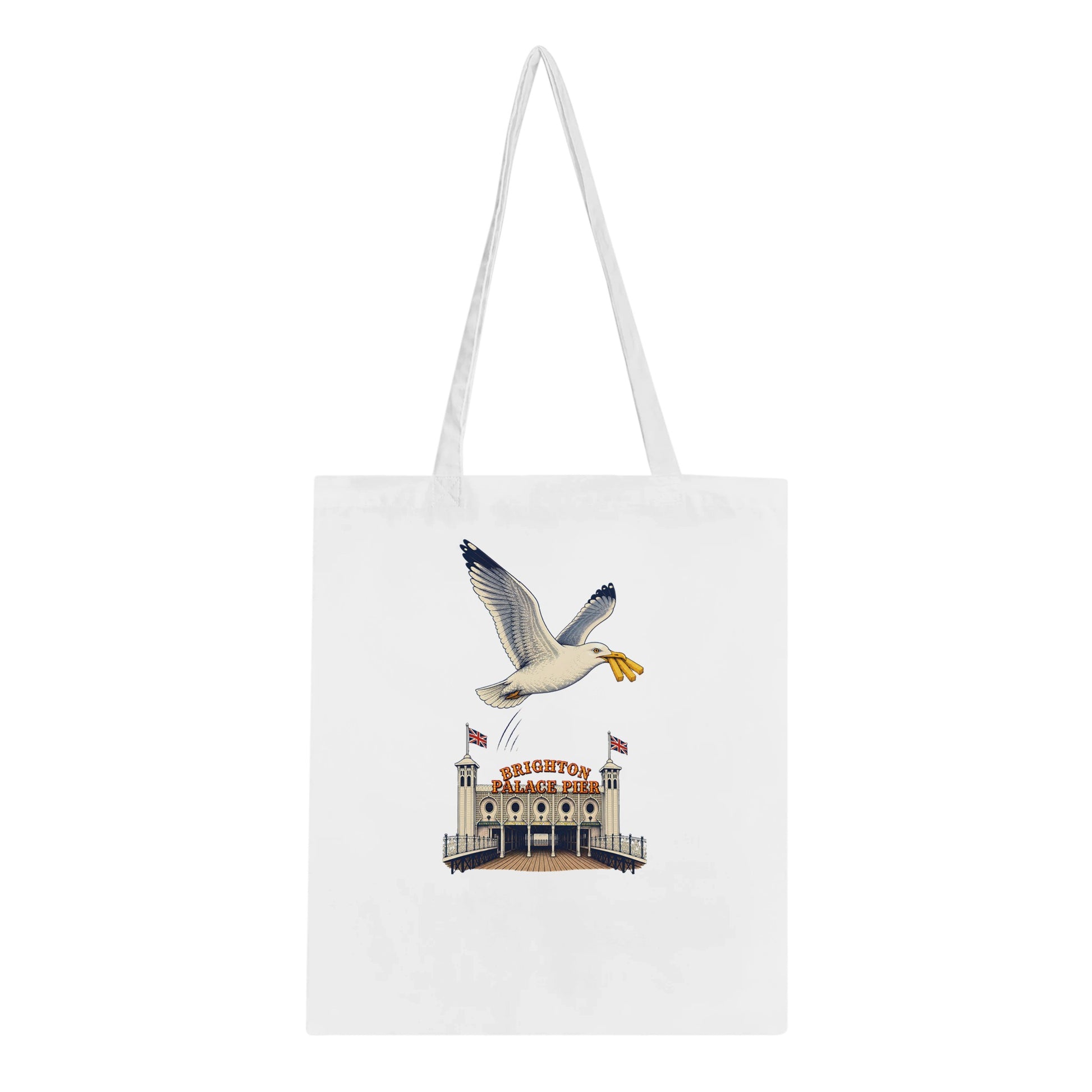 Brighton Palace Pier Chip Heist Tote Bag — product view 1