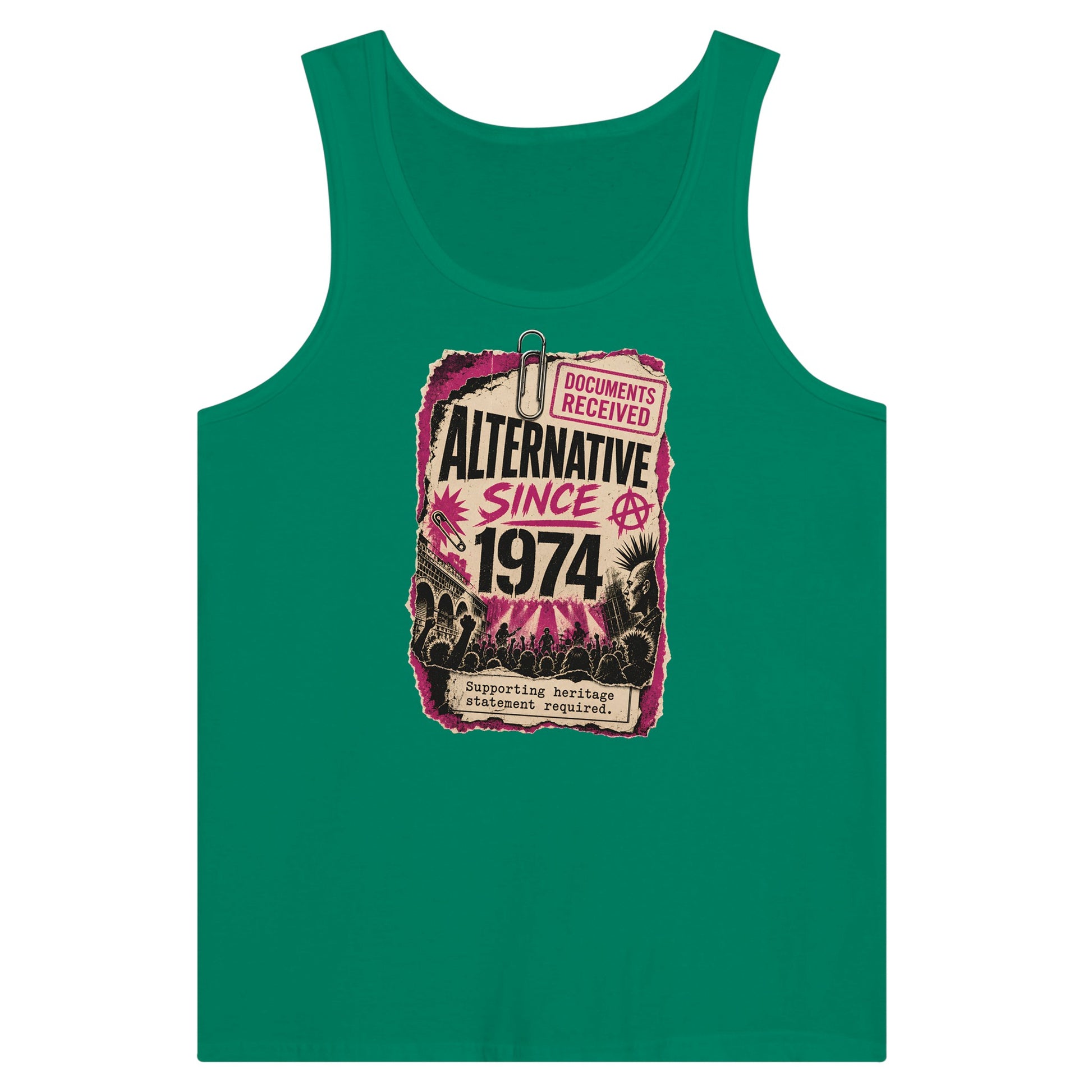 Camden Alternative Since 1974 — Illustrated Premium Unisex Tank Top — product view 10