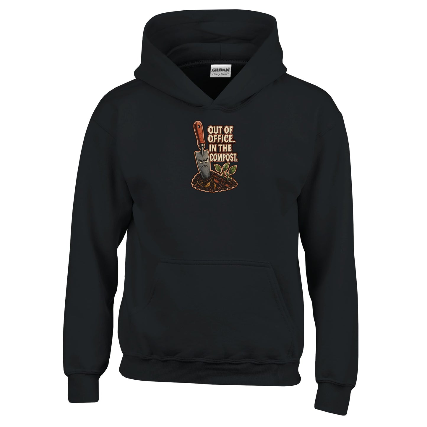 Out of Office, In the Compost Kids' Hoodie — product view 3
