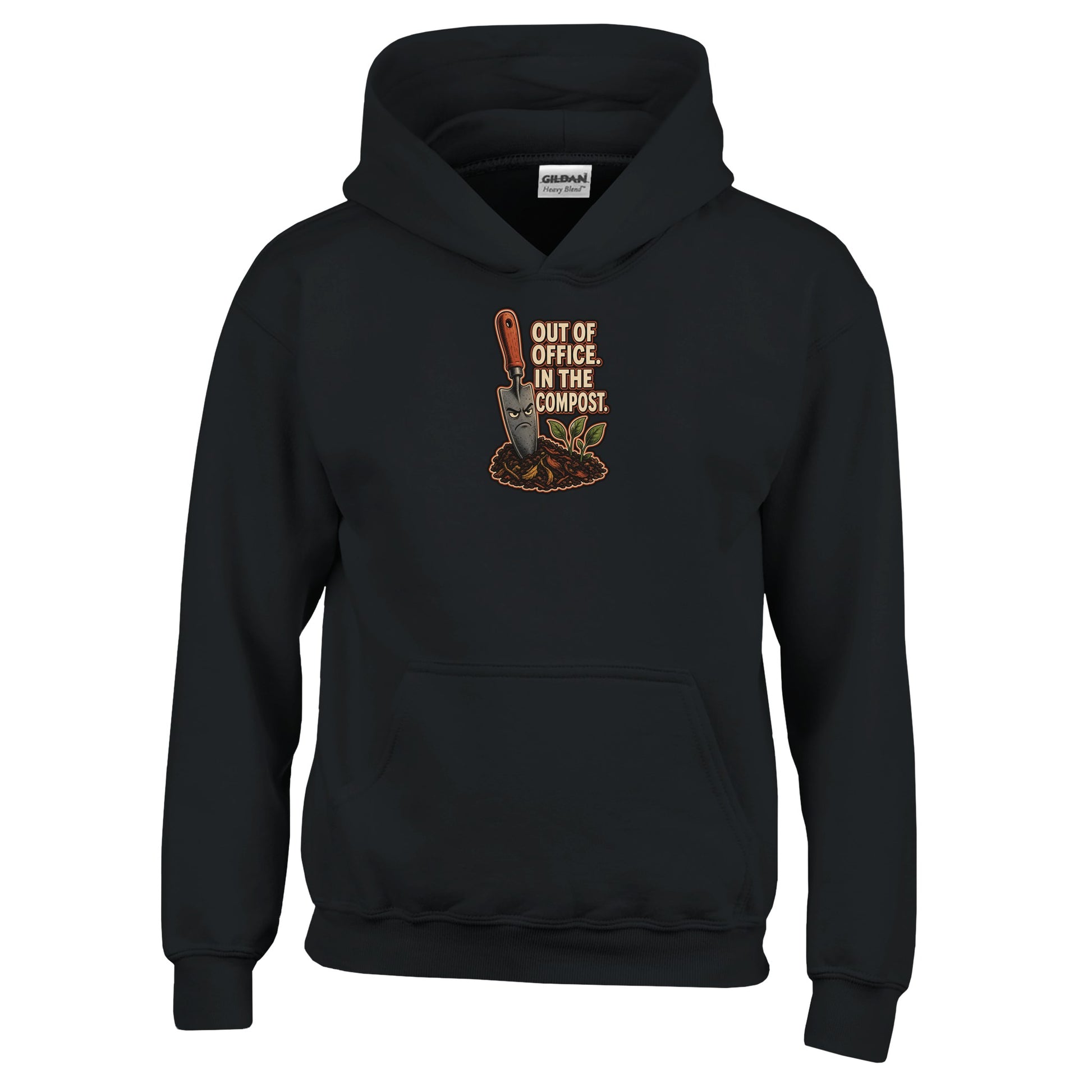 Out of Office, In the Compost Kids' Hoodie — product view 3