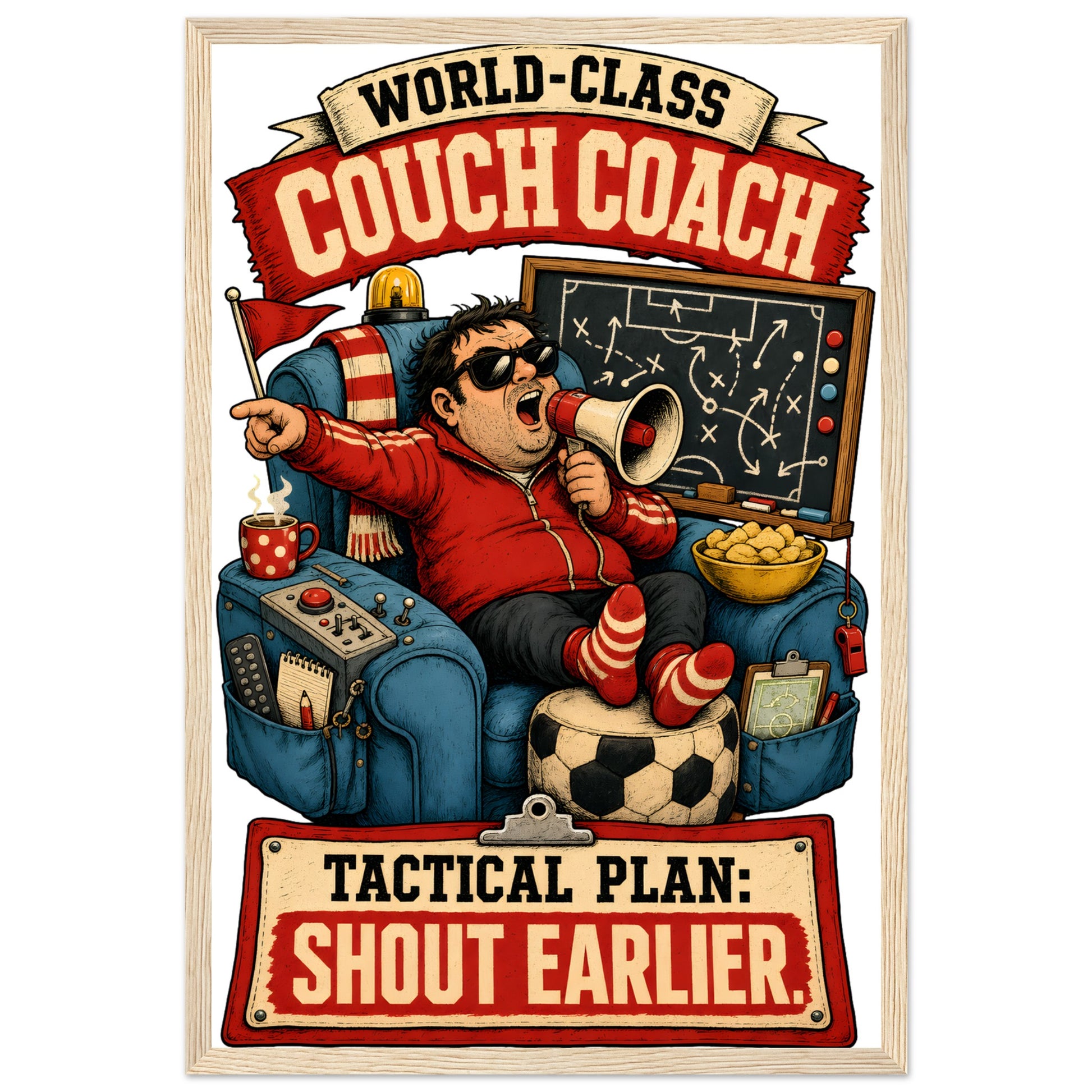 World-Class Couch Coach Framed Wall Art — product view 3