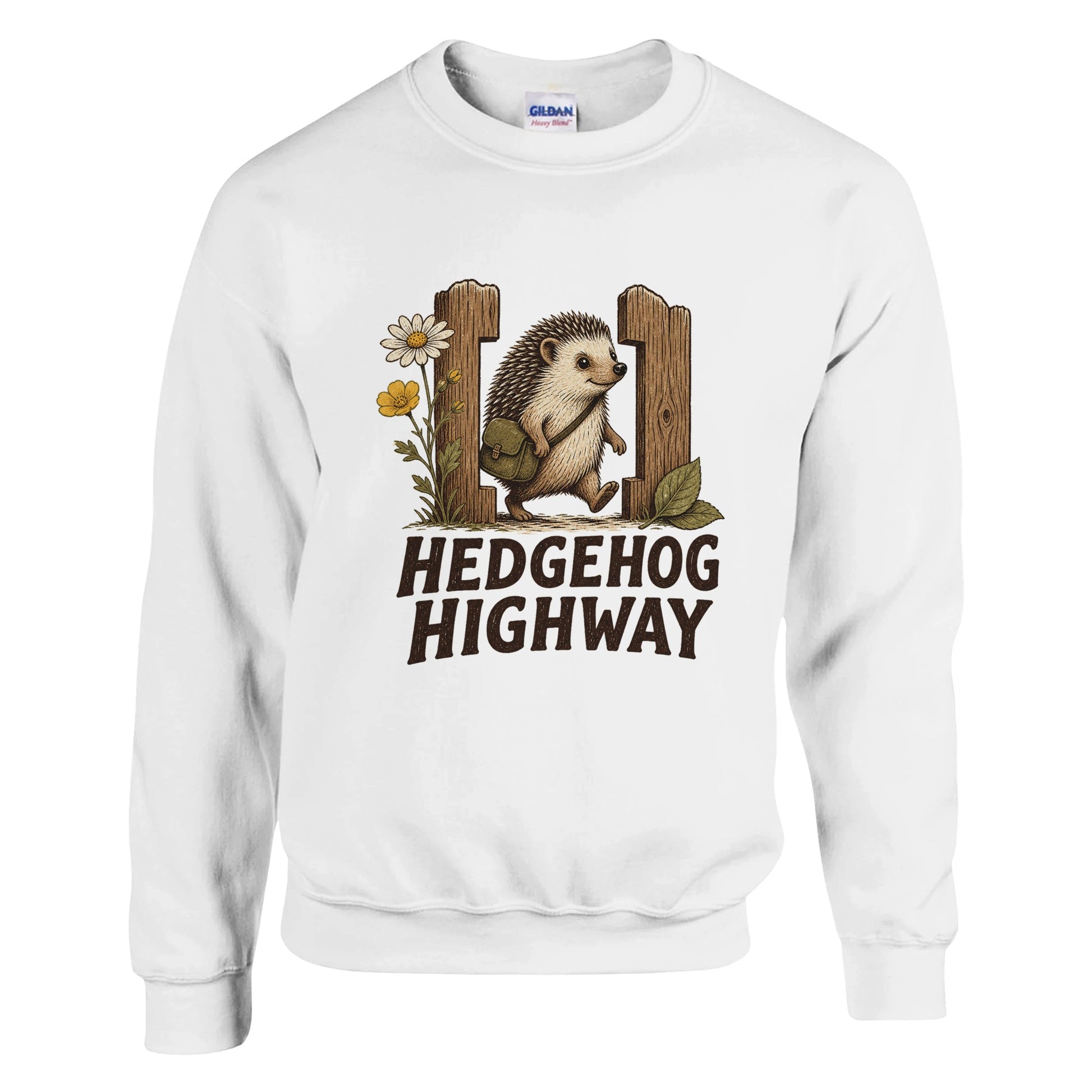 Hedgehog Highway Garden Graphic Sweatshirt — product view 1