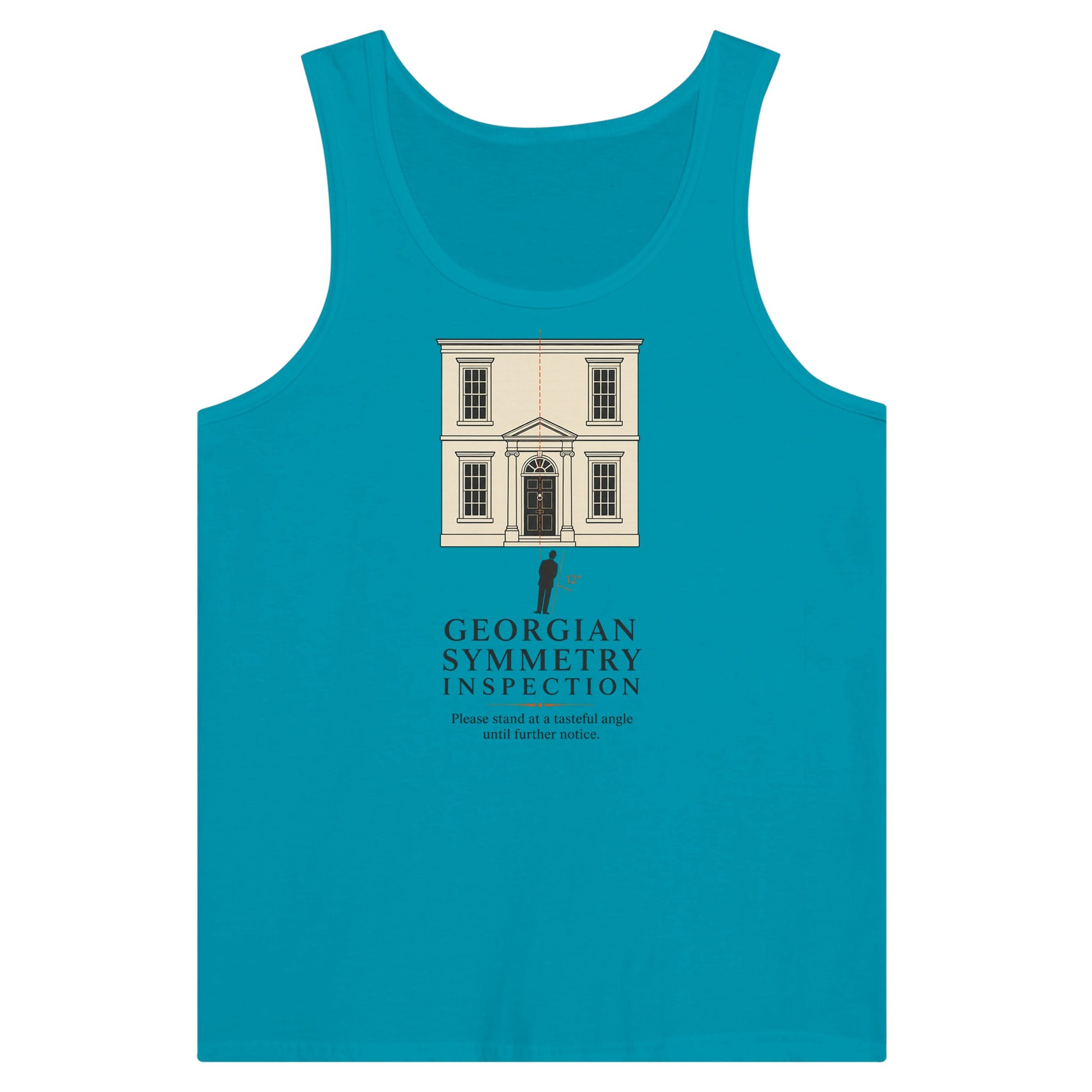 Georgian Symmetry Inspection — Bath Premium Unisex Tank Top — product view 2