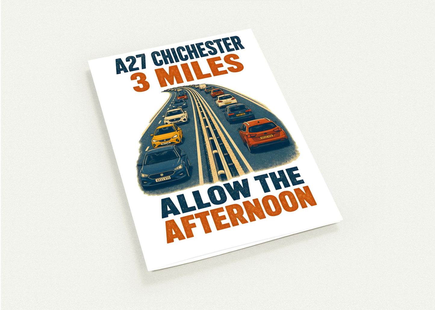 A27 Chichester – 3 Miles, Allow the Afternoon Greeting Card Pack — product view 4