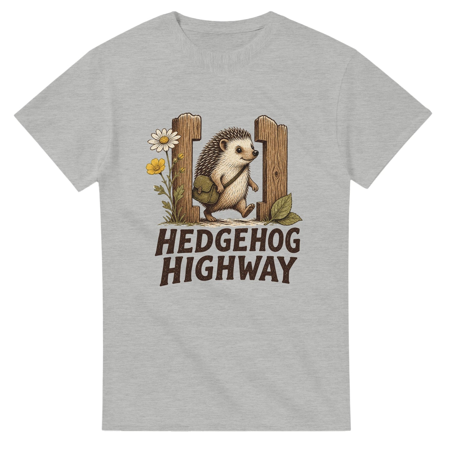 Hedgehog Highway Garden Graphic T-shirt — product view 2