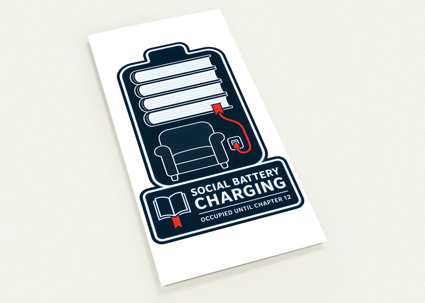 Social Battery Charging Postcard Pack — product view 1