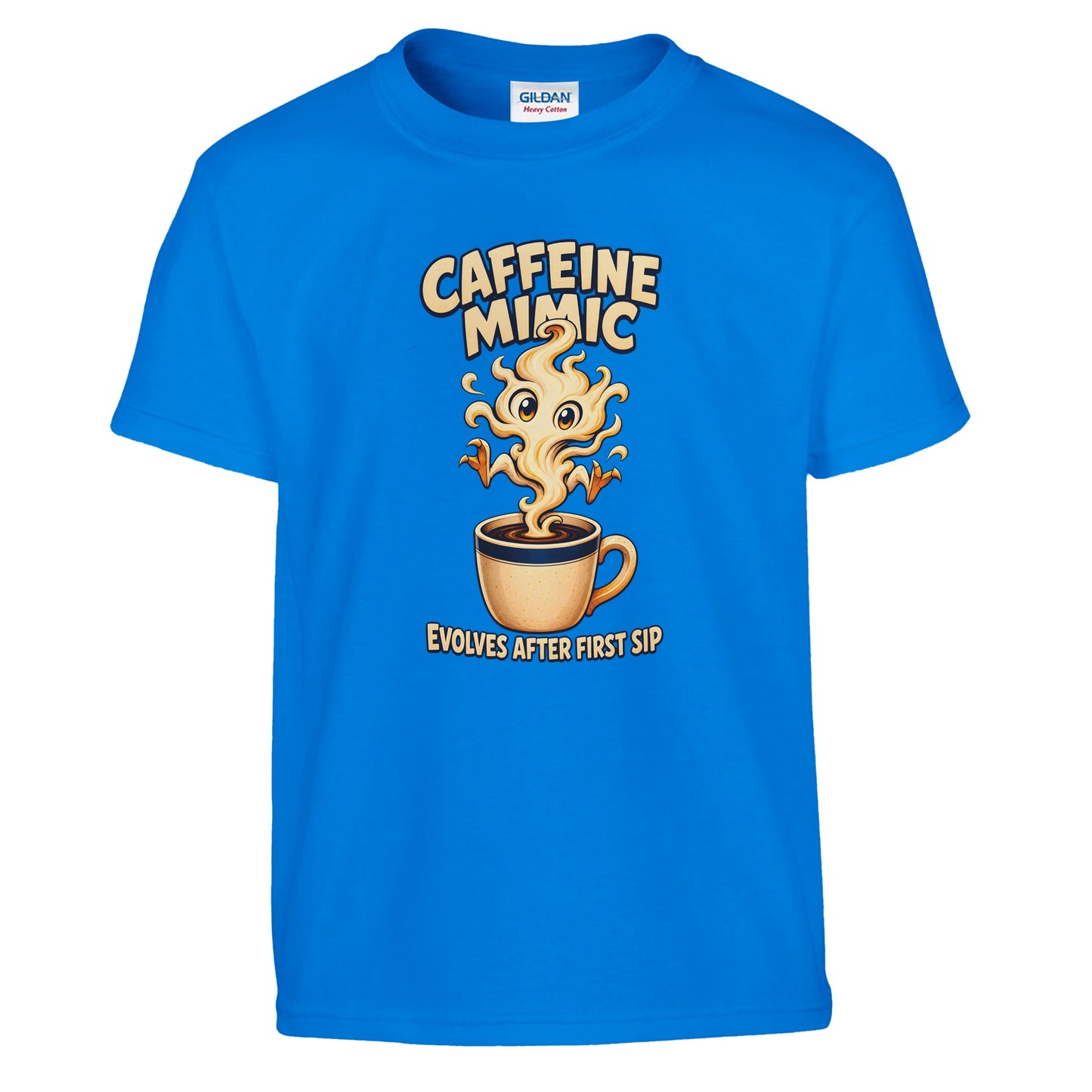 Caffeine Mimic – Evolves After First Sip Kids' T-shirt — product view 14