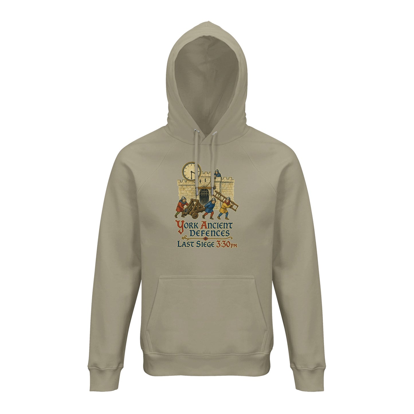 York Ancient Defences – Last Siege 3:30pm Hoodie — product view 3