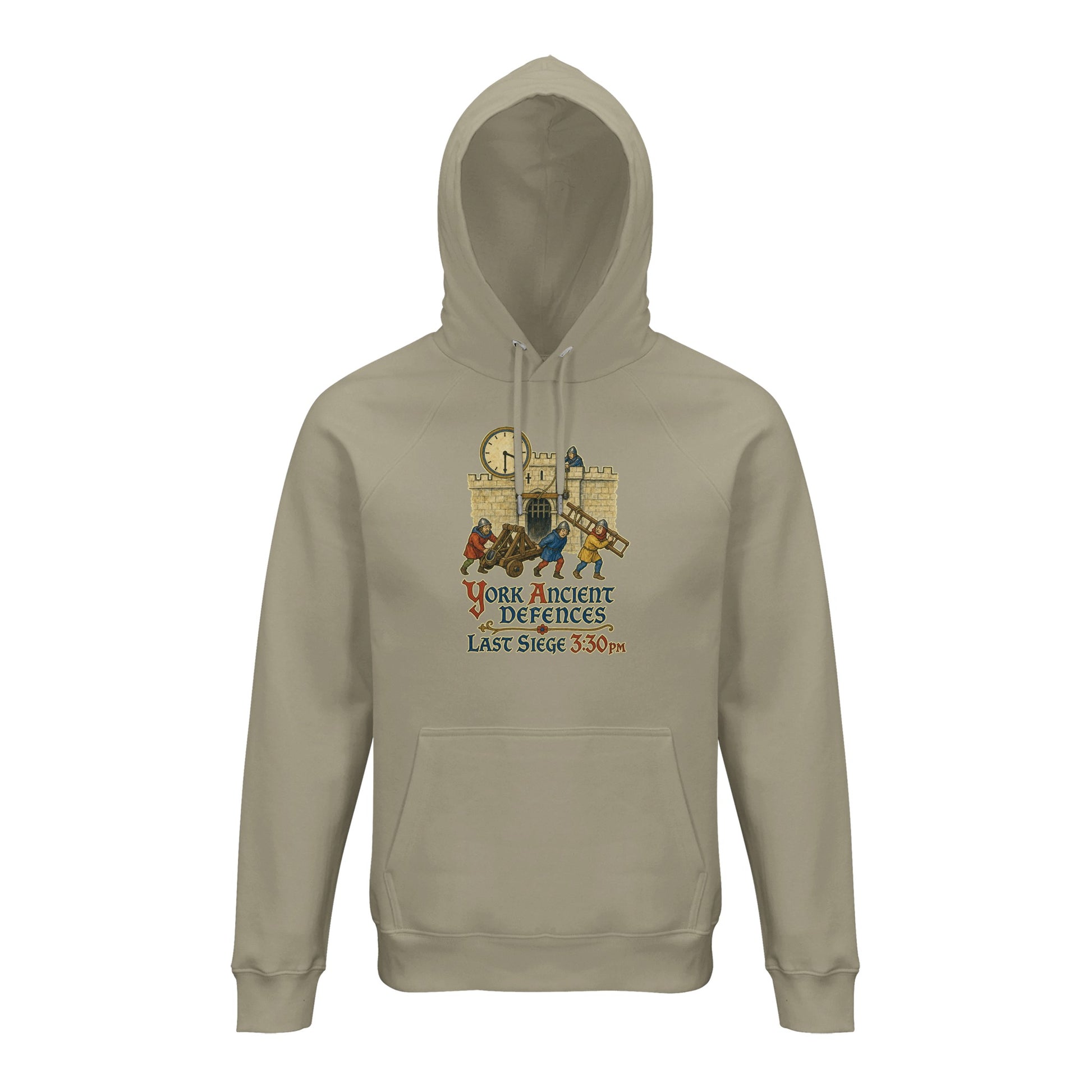 York Ancient Defences – Last Siege 3:30pm Hoodie — product view 3