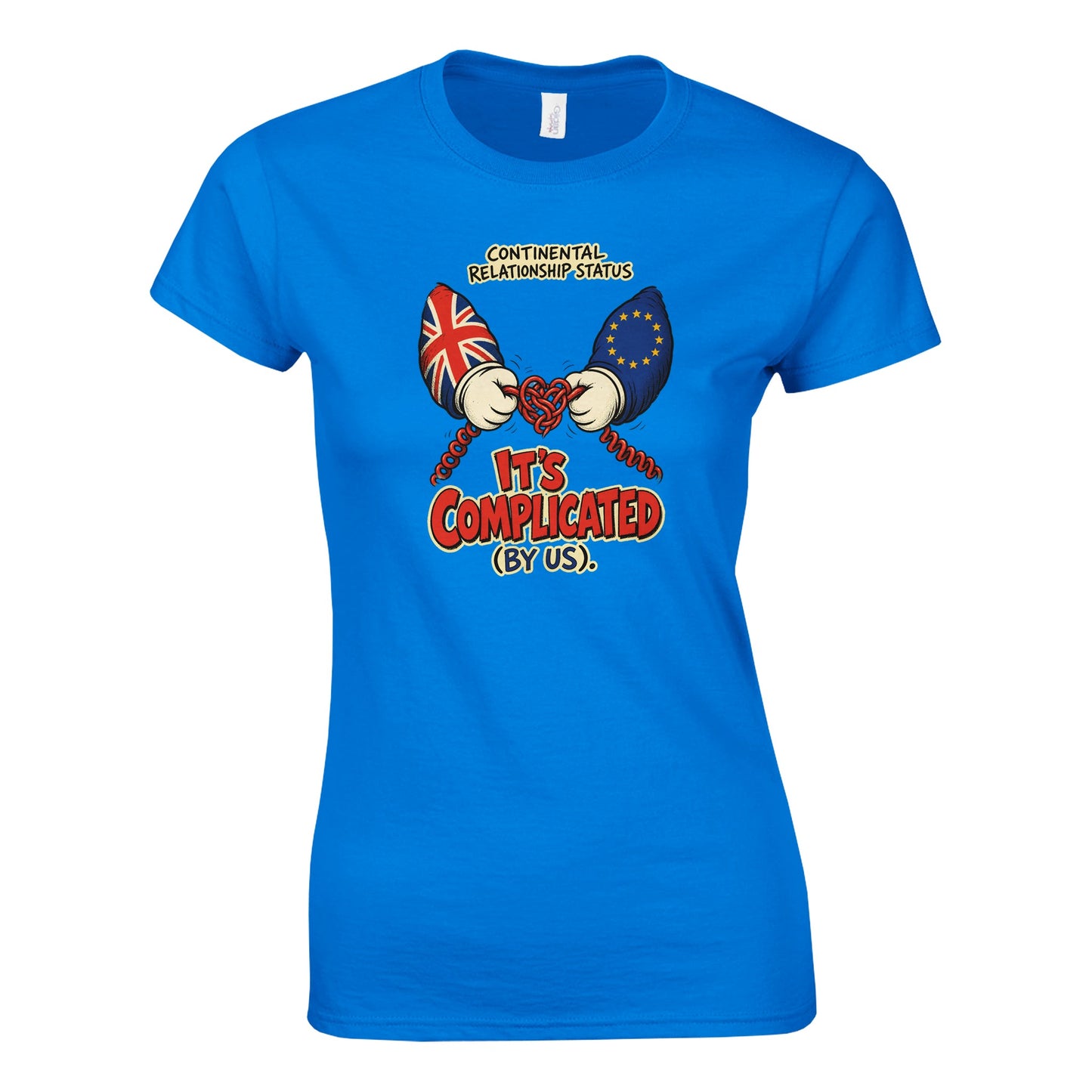 It's Complicated (By Us) UK–EU 1990s Cartoon Women's T-shirt — product view 7