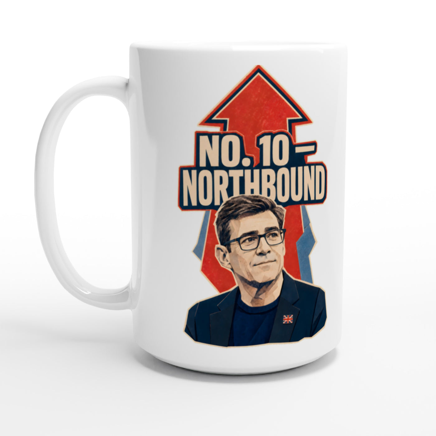 No. 10 — Northbound Andy Burnham Political Satire Large Mug