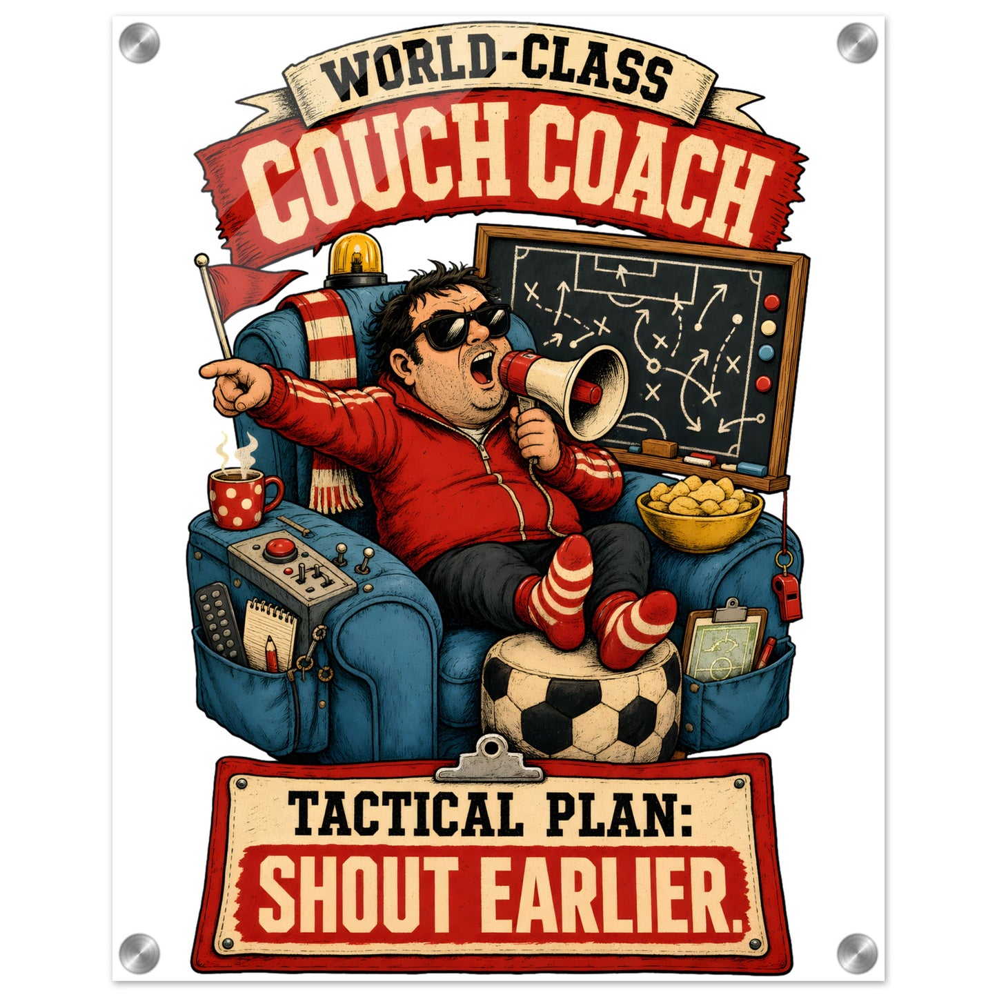 World-Class Couch Coach Acrylic Print — product view 2