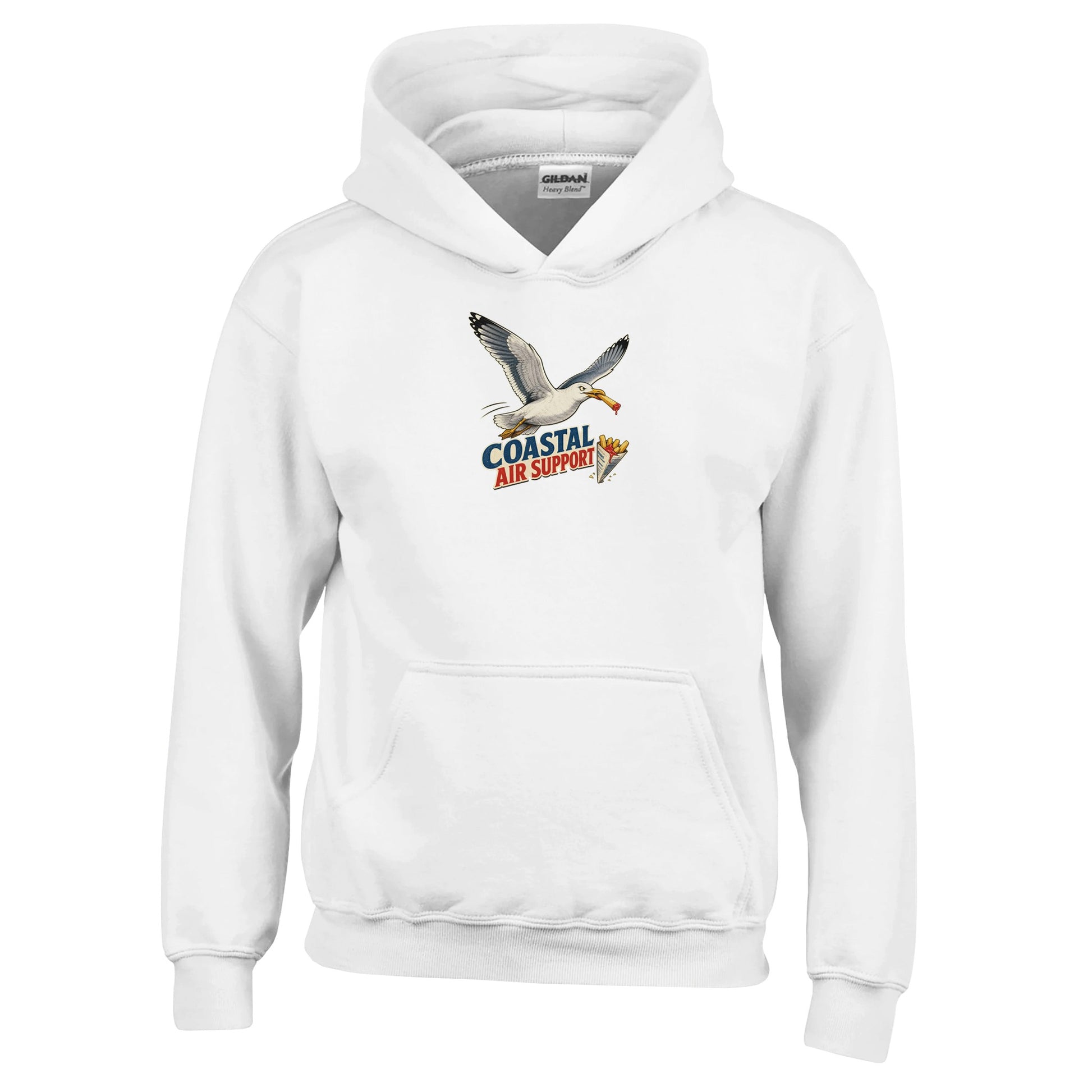 Coastal Air Support Seagull Graphic Kids' Hoodie — product view 1