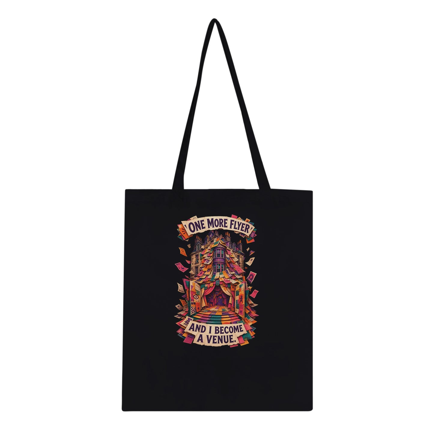 One More Flyer and I Become a Venue Tote Bag — product view 3
