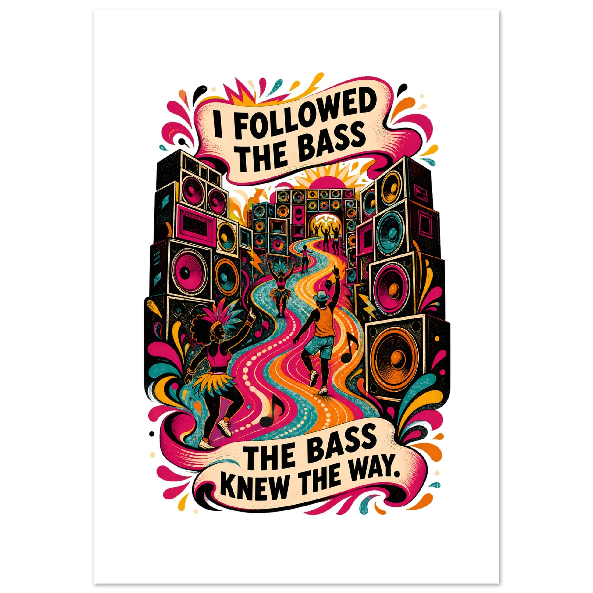I Followed the Bass Poster — product view 1