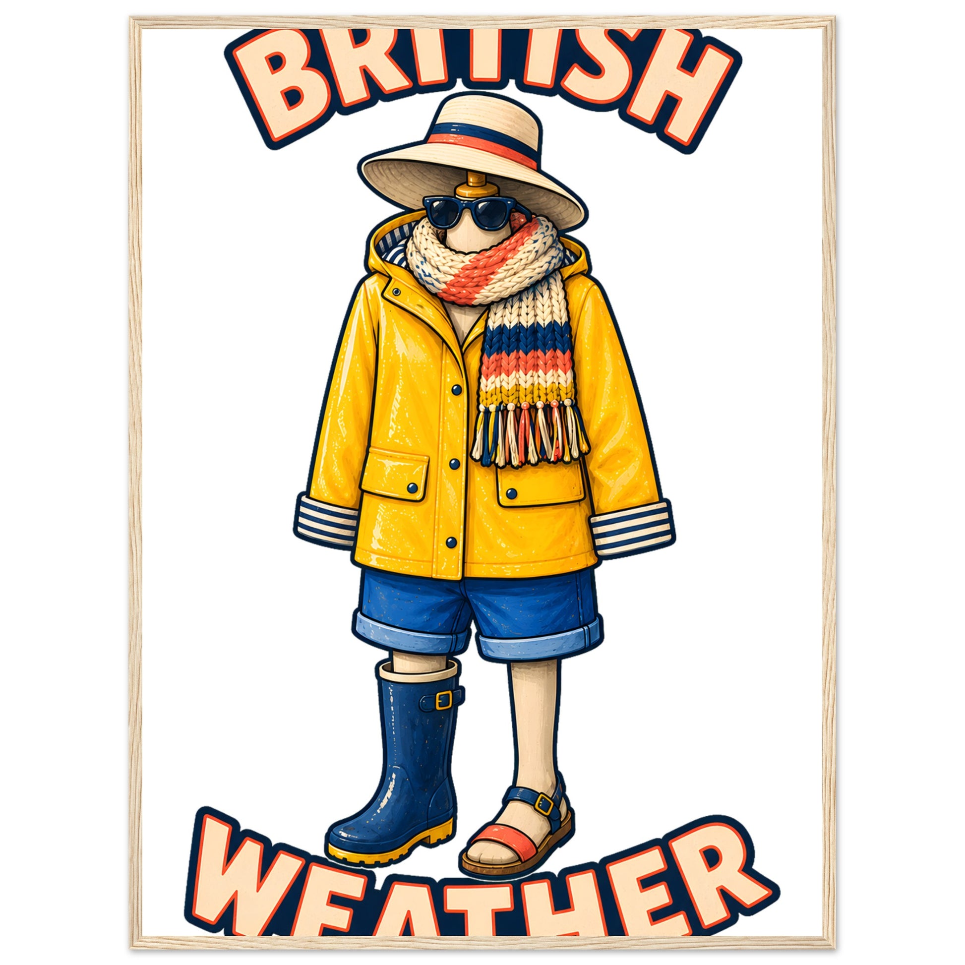 British Weather All-Weather Outfit Framed Wall Art — product view 5