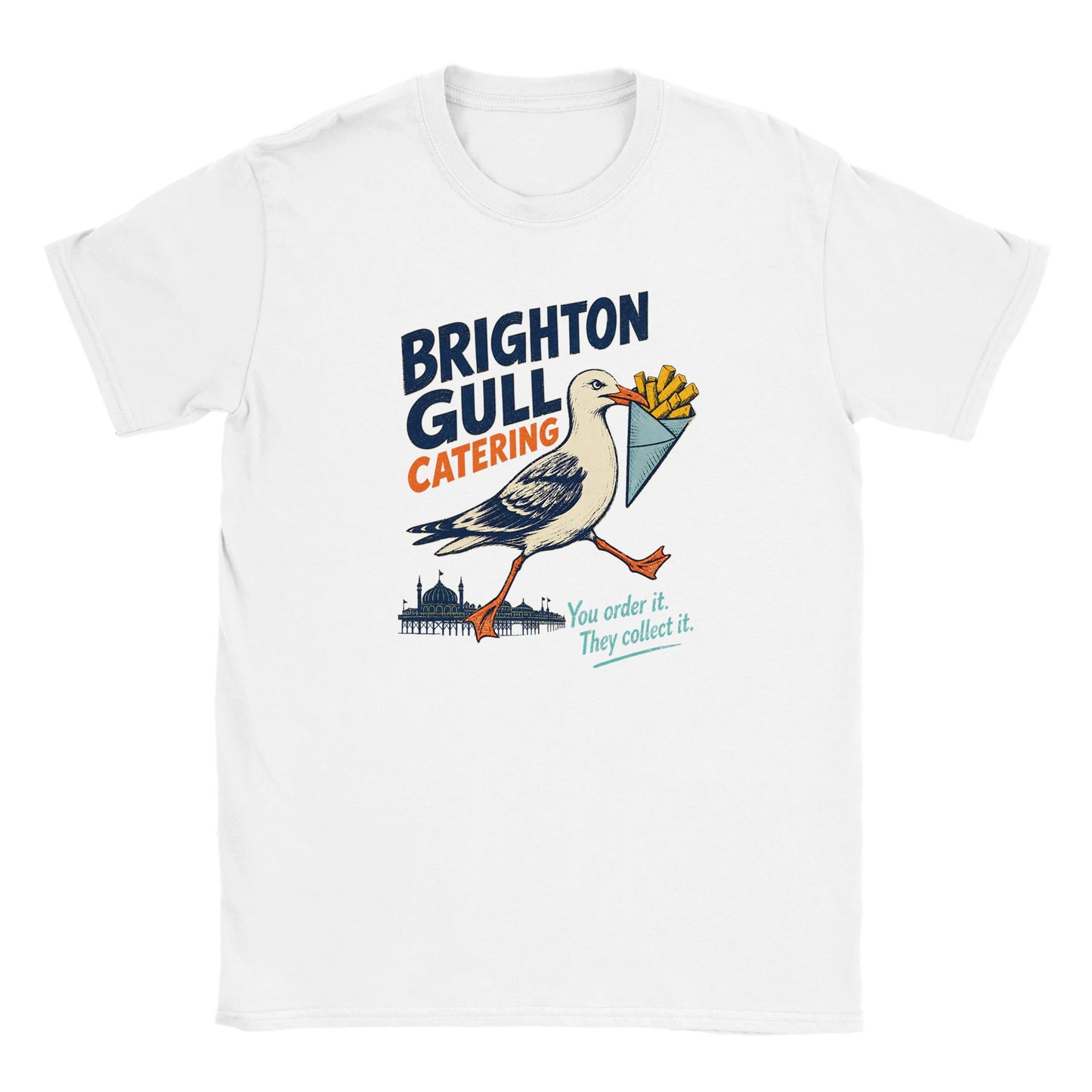 Brighton Gull Catering - You Order It, They Collect It Kids' T-shirt — product view 15