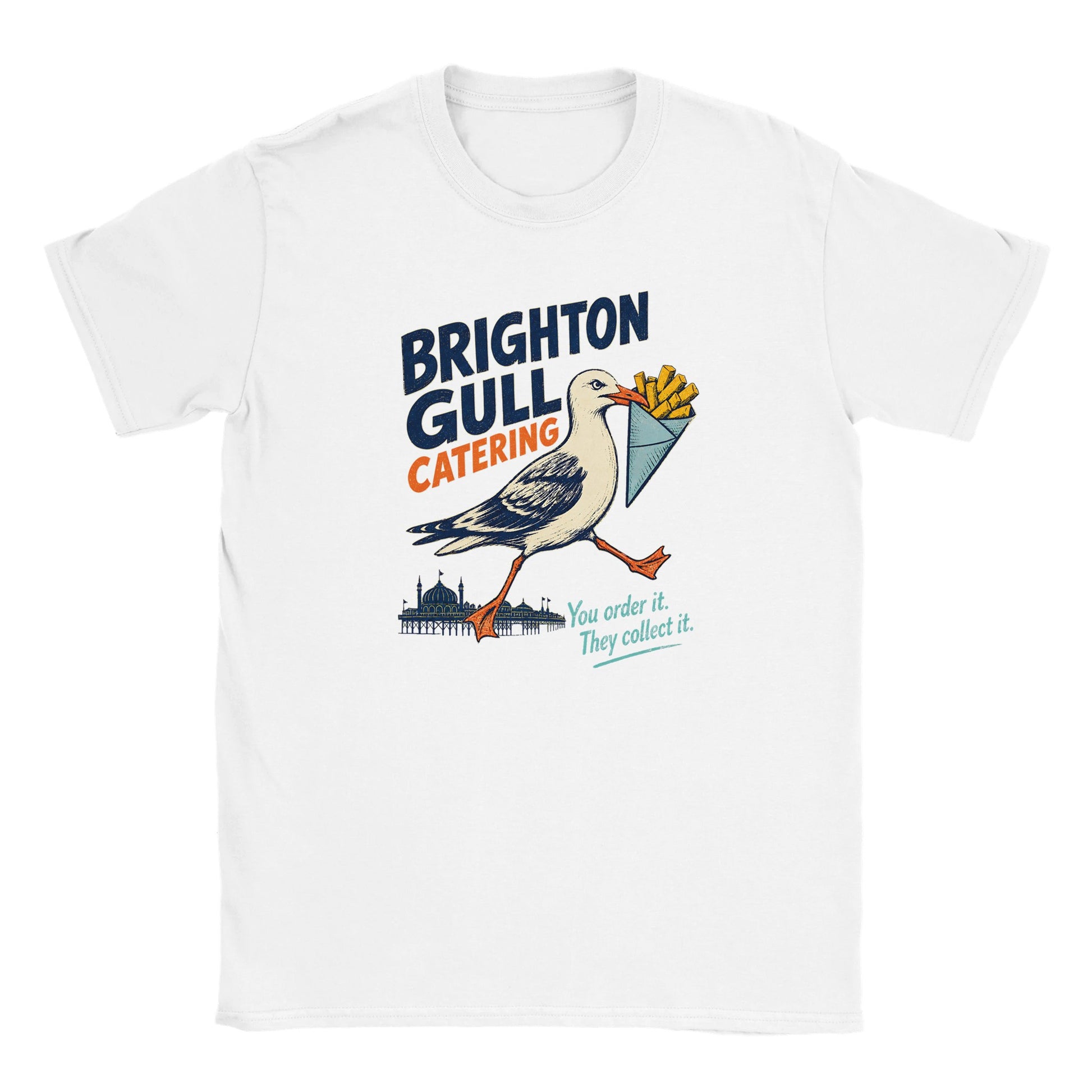 Brighton Gull Catering - You Order It, They Collect It Kids' T-shirt — product view 15