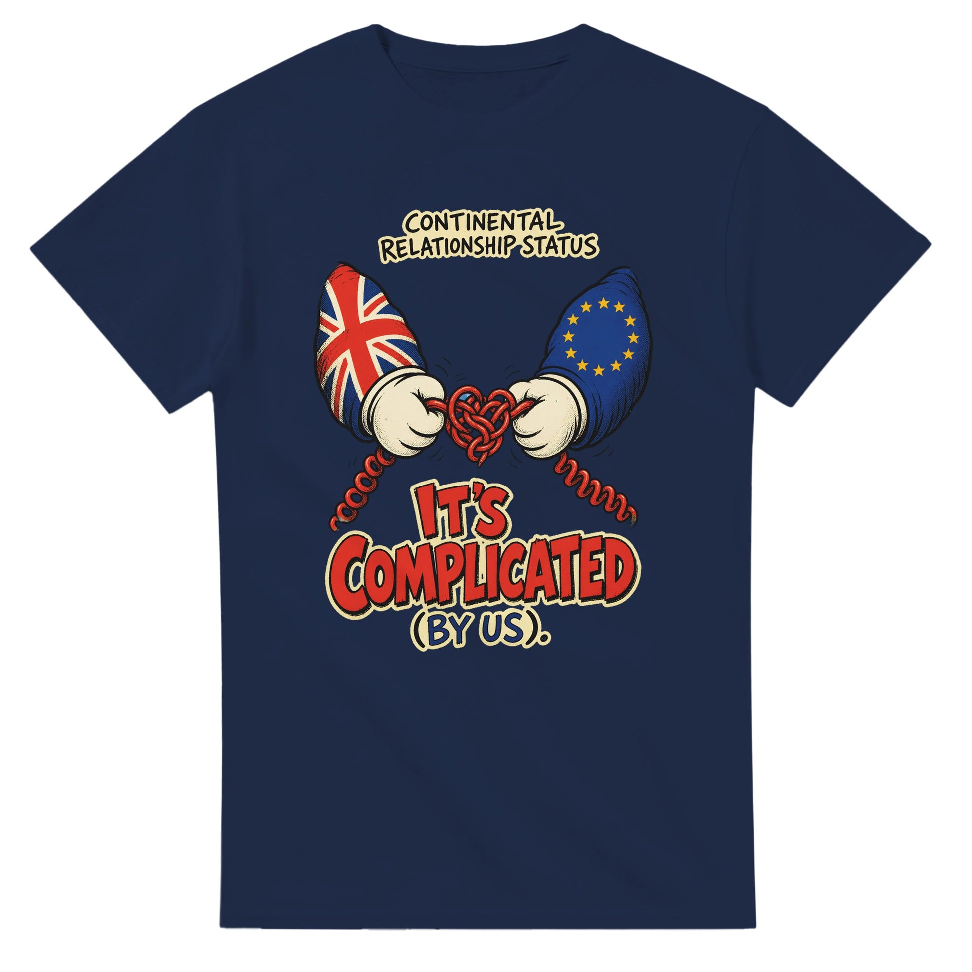 It's Complicated (By Us) UK–EU 1990s Cartoon T-shirt — product view 5