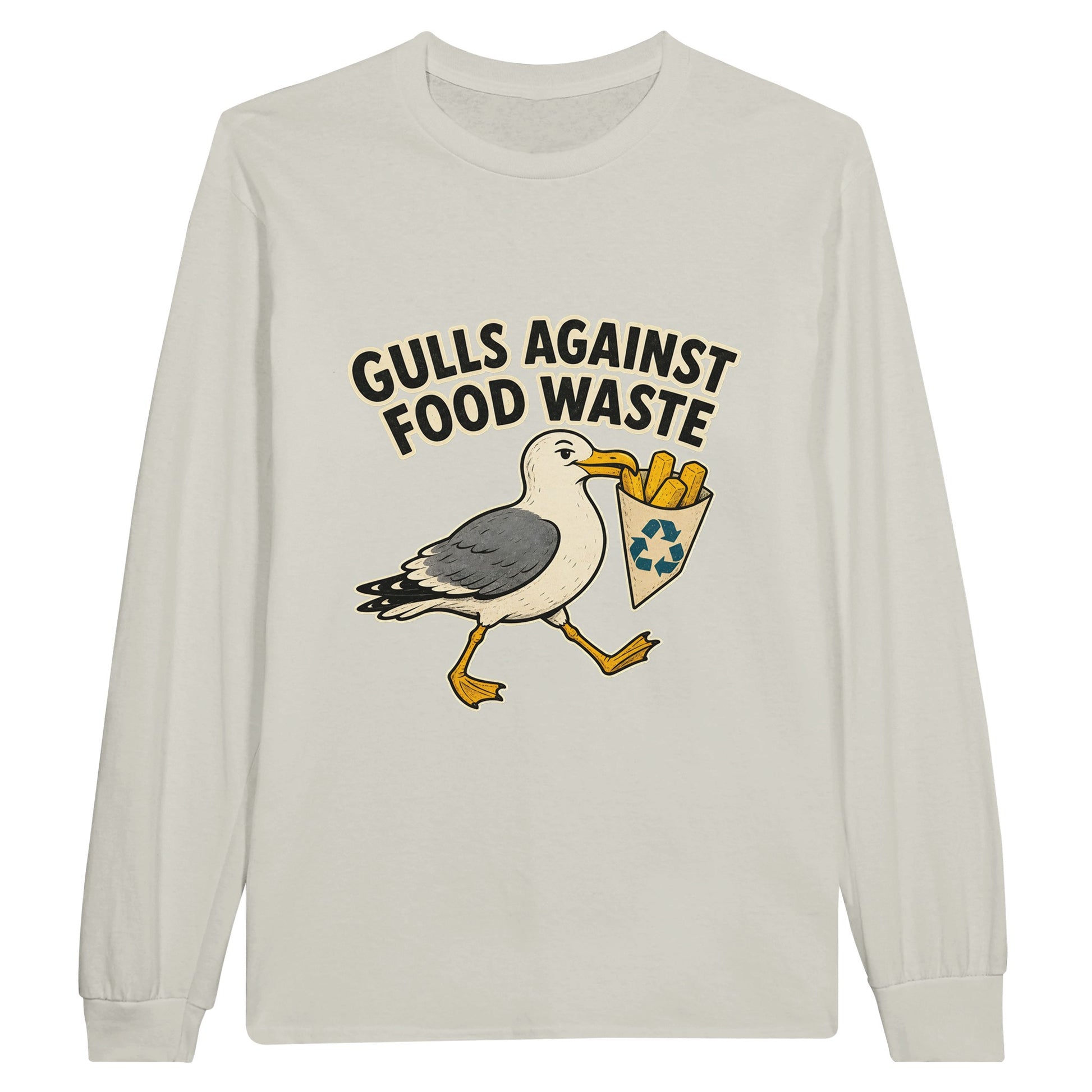 Gulls Against Food Waste Graphic Long-Sleeve T-shirt — product view 14