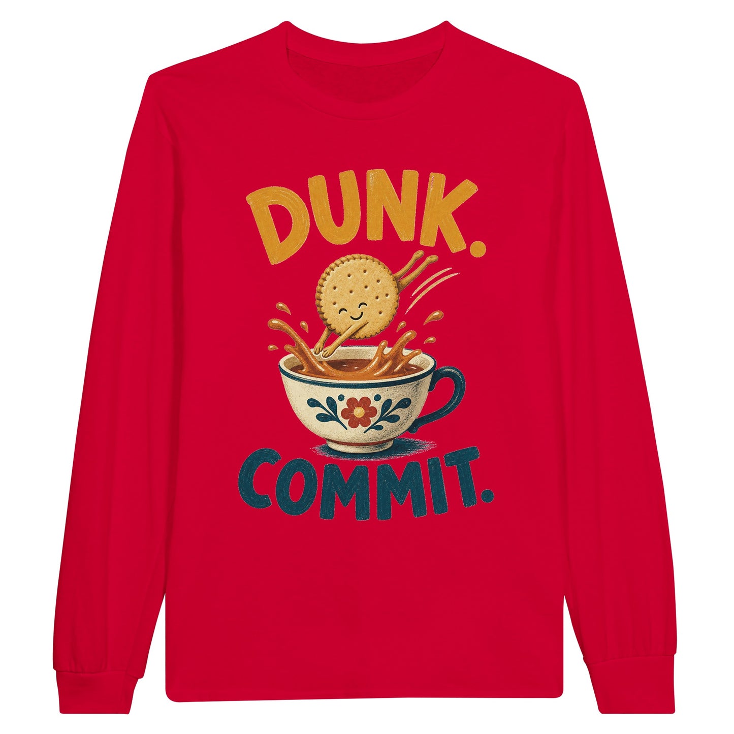 Dunk. Commit. Tea Biscuit Graphic Long-Sleeve T-shirt — product view 9