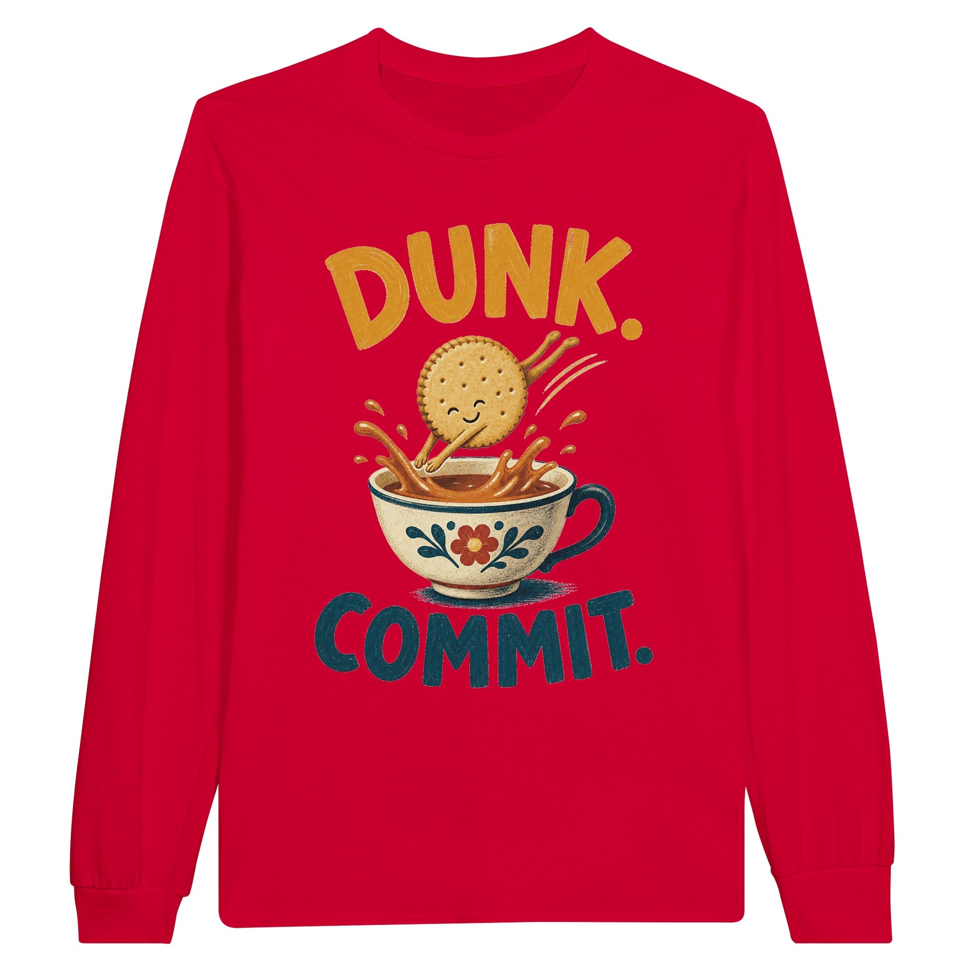 Dunk. Commit. Tea Biscuit Graphic Long-Sleeve T-shirt — product view 9