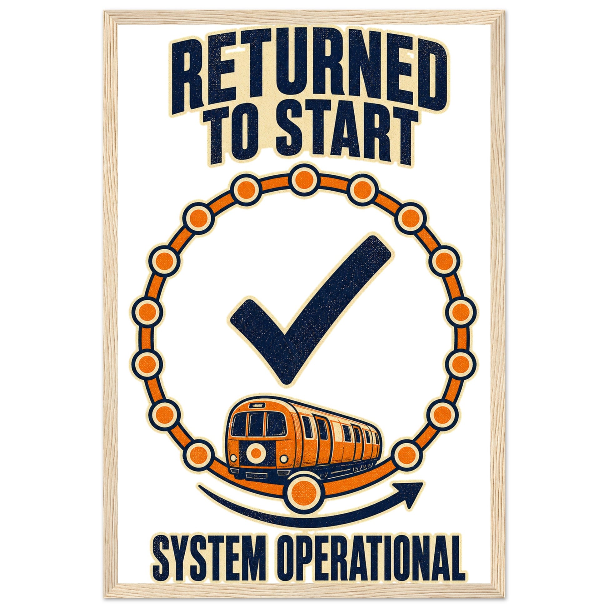 Glasgow Subway: System Operational Framed Wall Art — product view 3
